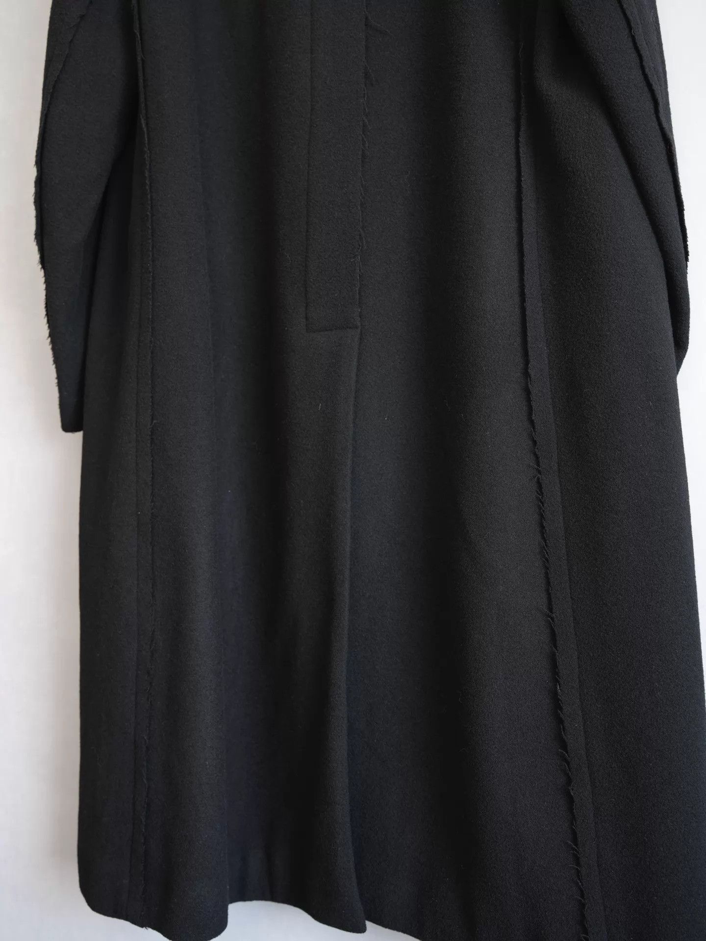 Yohji Yamamoto Yohji Yamamoto 22AW Fringed Wool Chesterfield Long Coat Size US S / EU 44-46 / 1 - 7 Thumbnail