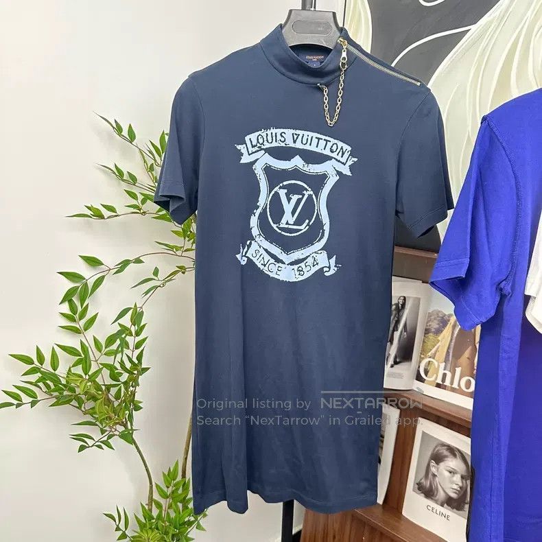 Louis Vuitton Louis Vuitton Chain large logo midi dress Size S / US 4 / IT 40 - 1 Thumbnail