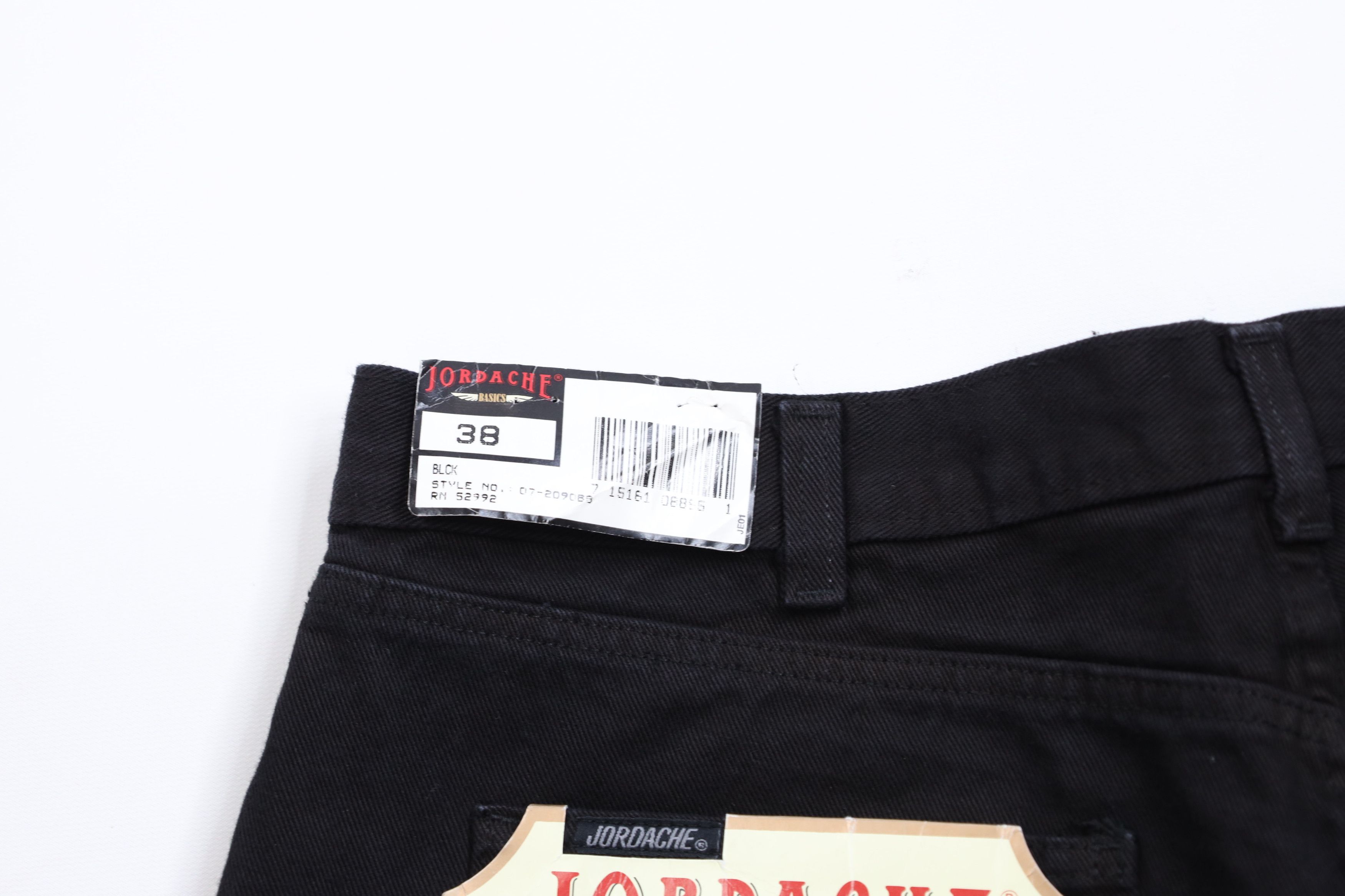 Vintage Deadstock Vintage 90s Streetwear Fit Denim Shorts Black Size US 38 / EU 54 - 12 Thumbnail