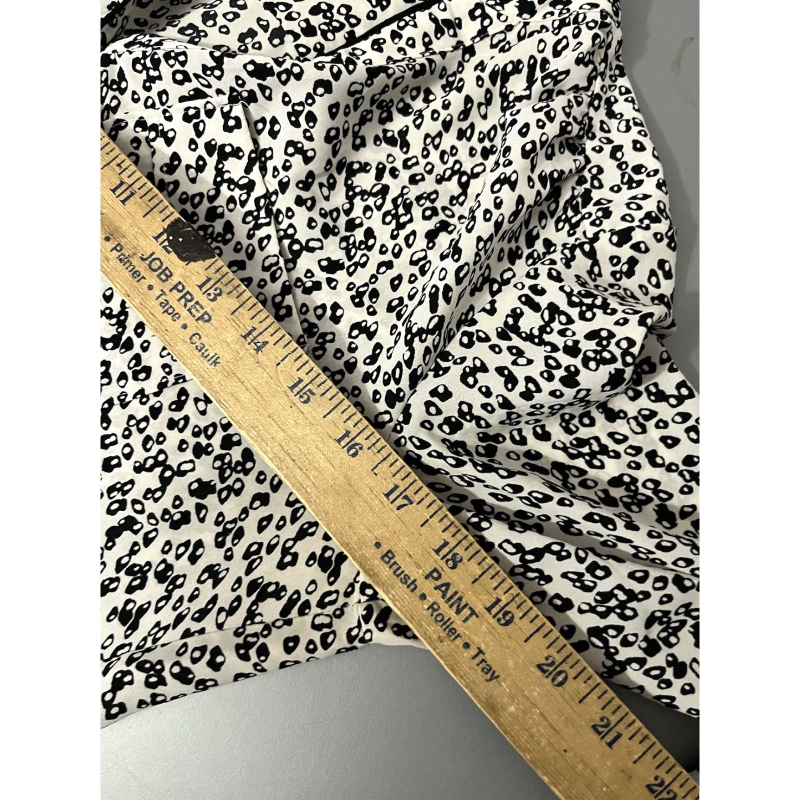 H&M H&M Conscious Blouse Womens 8 Black/White Patterned 3/4 Sleeve Top Size M / US 6-8 / IT 42-44 - 5 Thumbnail