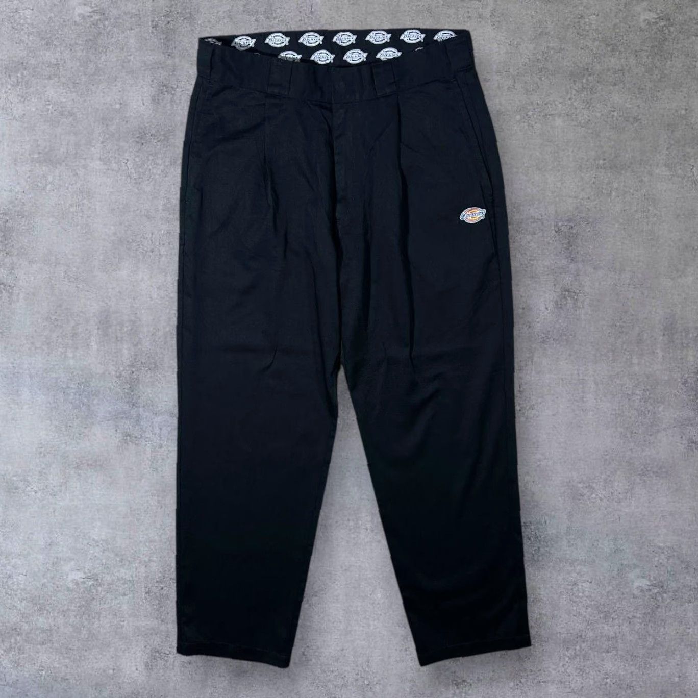 Dickies Dickies Black Polyester Cotton Blend Straight Leg Lightweight Trousers Medium Size US 31 - 2 Thumbnail