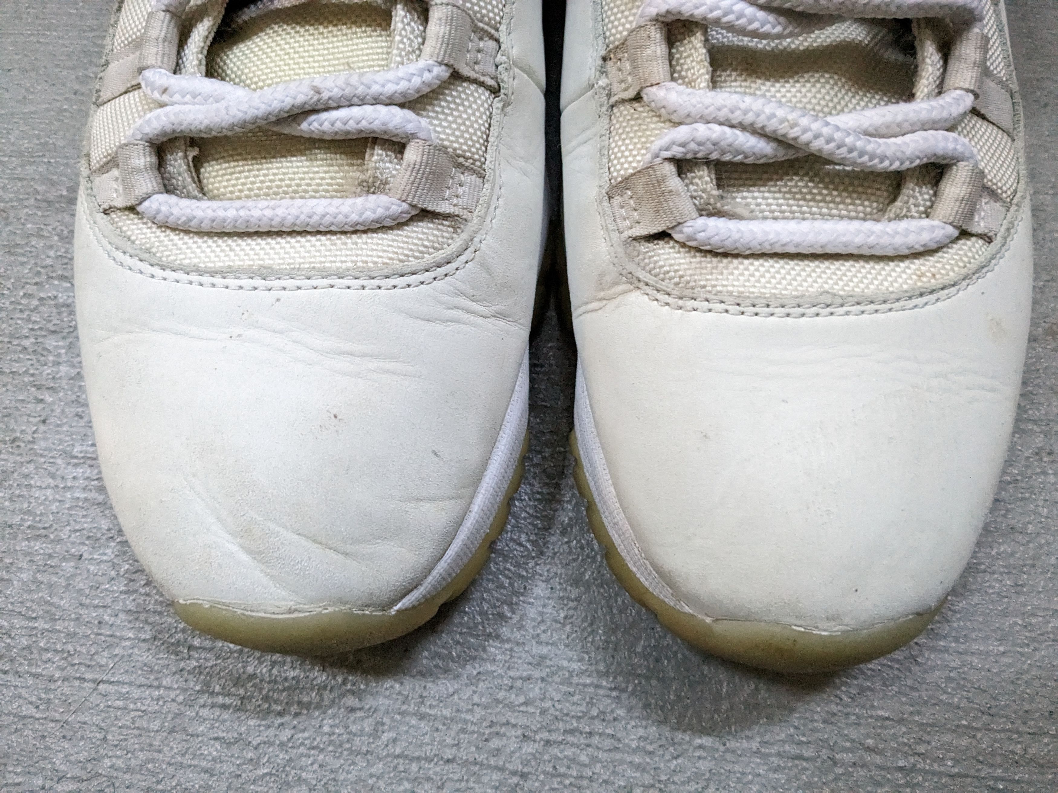 Jordan Brand Nike Air Jordan 11 Platinum Tint Size 11.5 White 378037-016 Size US 11.5 / EU 44-45 - 5 Thumbnail