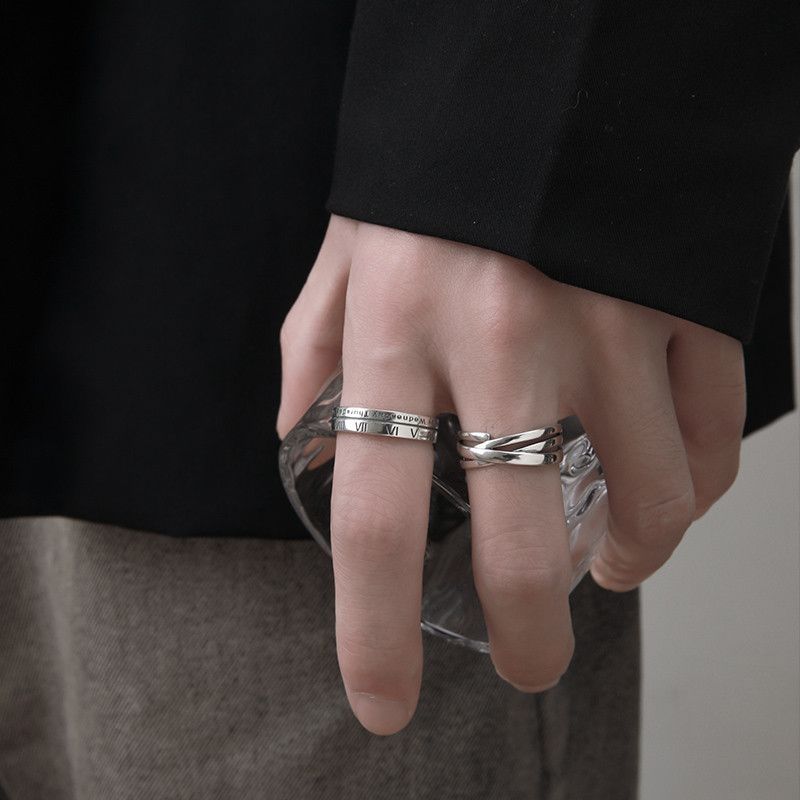 Jewelry Crazy Jewelry Rings Open Size Chrome Ring (Size 7-13) Size ONE SIZE - 2 Thumbnail