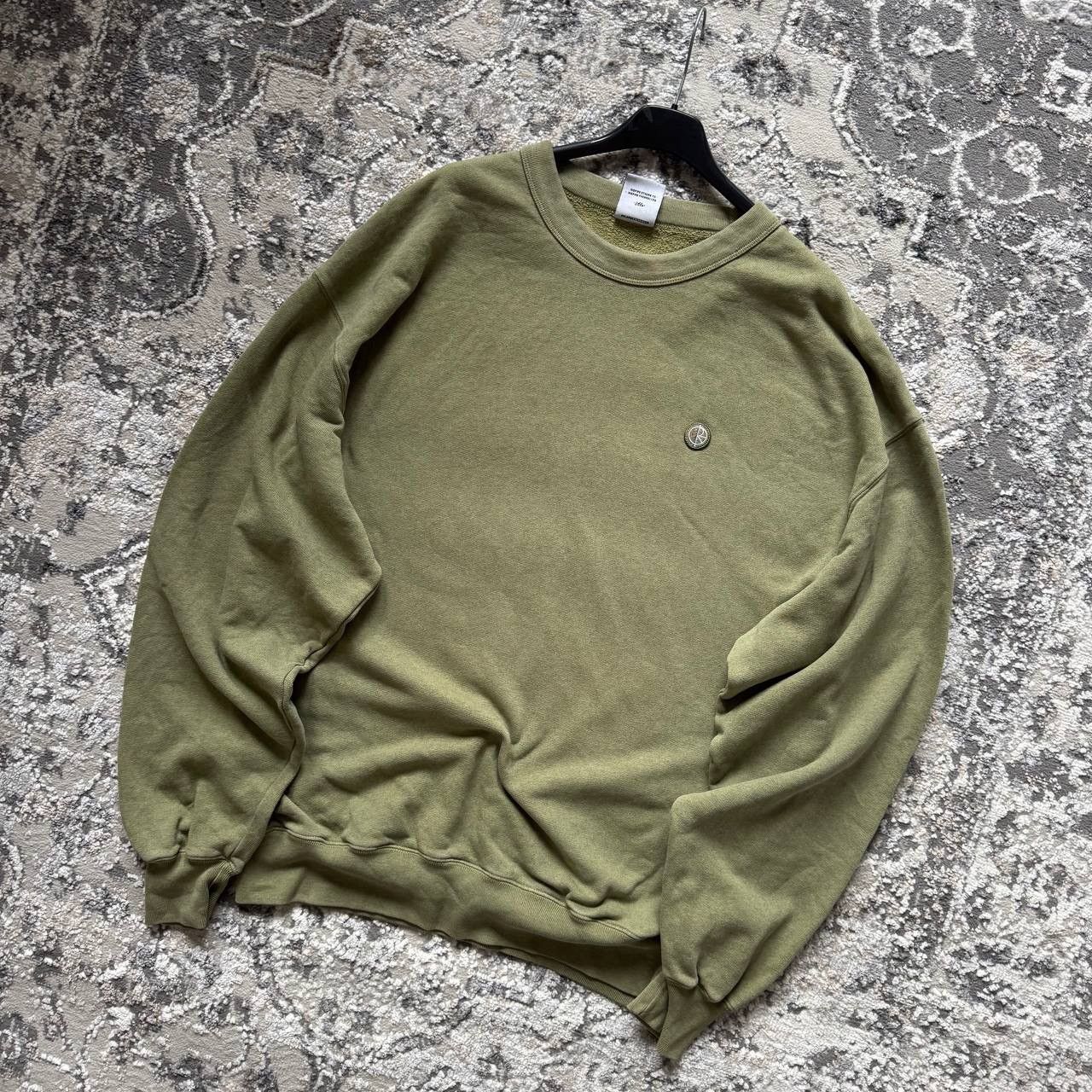 Polar Skate Co. Polar Skate Khaki Baggy Dyed Patch Crewneck Size US XL / EU 56 / 4 - 3 Thumbnail