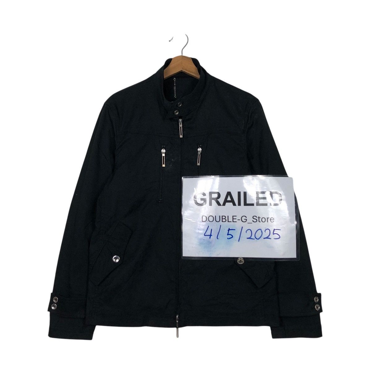 Japanese Brand 📌Rich Black Chore Biker Jacket Junmen Blackine Ginza Japan Size US L / EU 52-54 / 3 - 1 Thumbnail