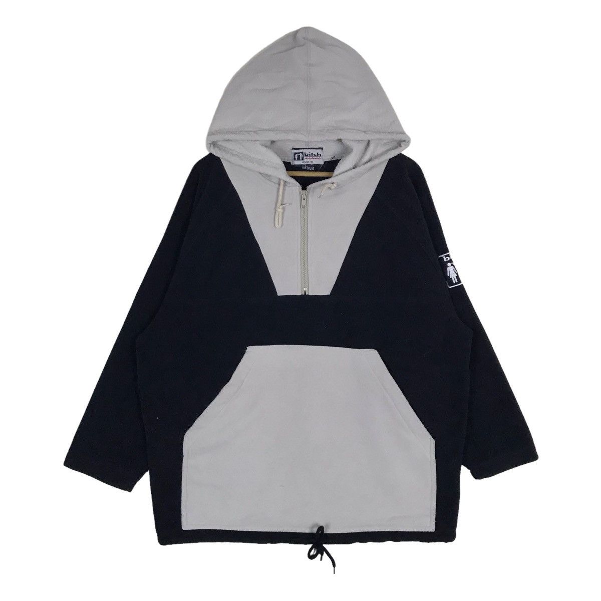 Ppsnabha Teddy Fresh Color Block Greyscale Hoodie Baseball Sherpa
