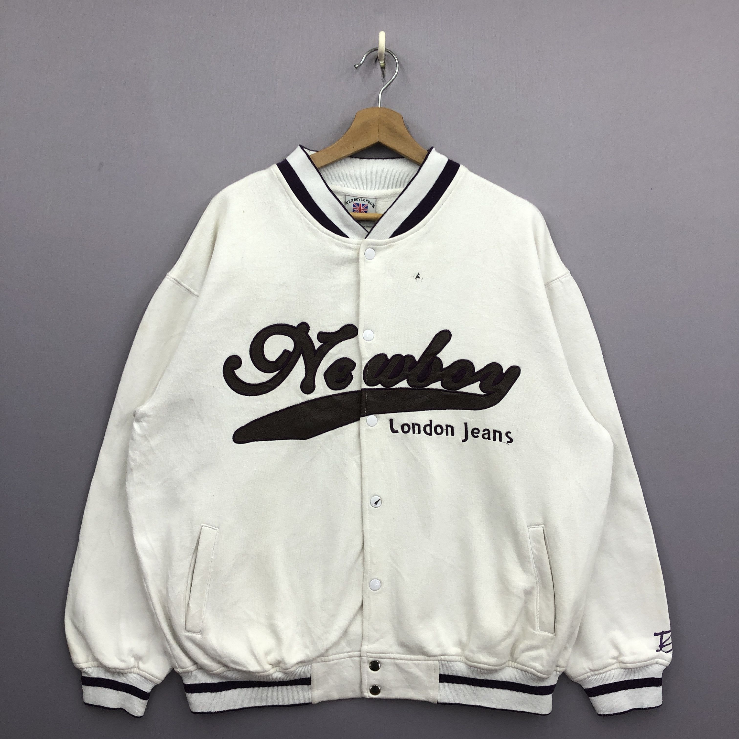 Japanese Brand × Vintage Vintage Y2K New Boy London Baggy Sweater Sweatshirt Size US XL / EU 56 / 4 - 1 Thumbnail