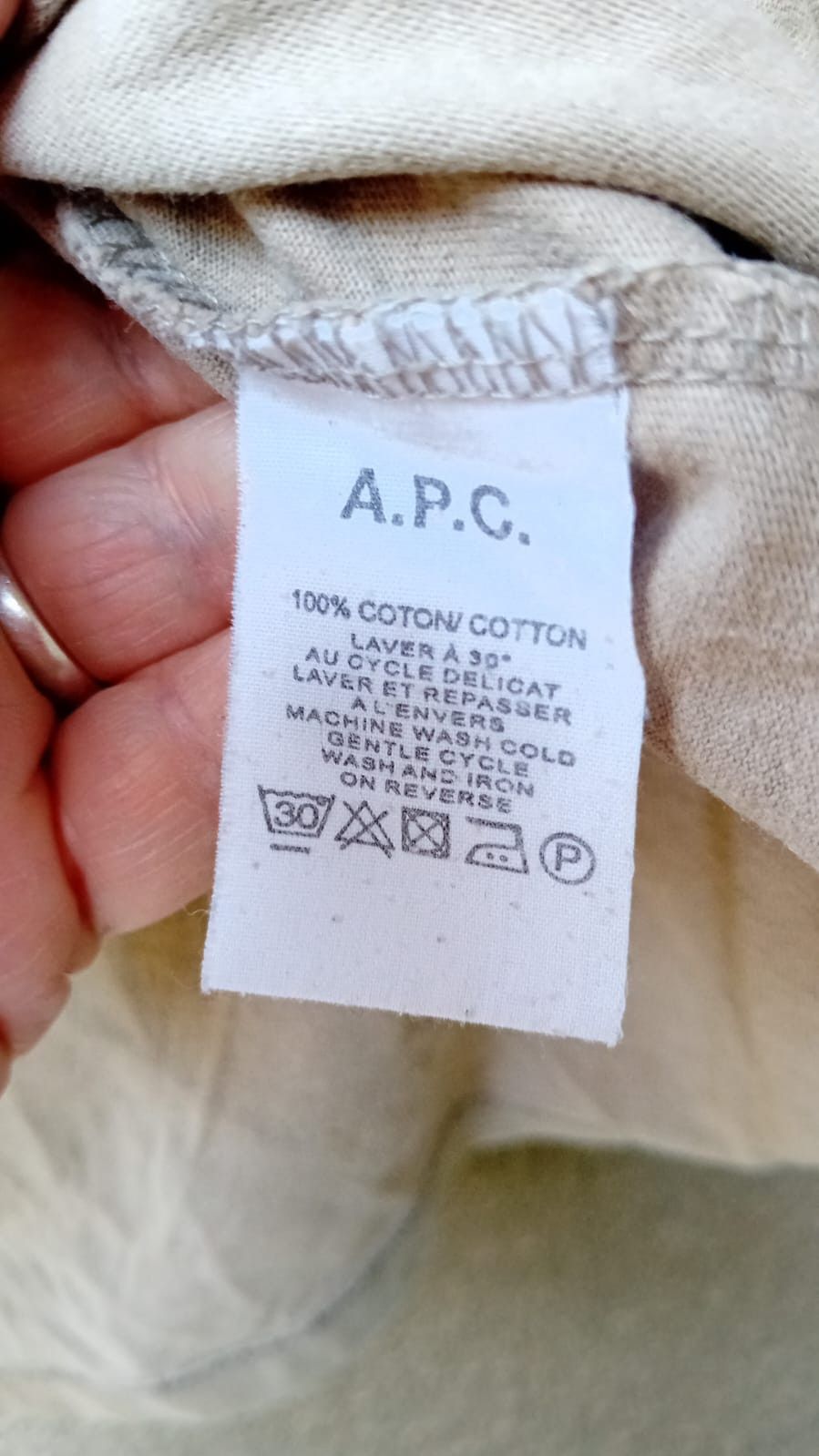 A.P.C. A.P.C. Rue Madame Paris Basic Pocket tee Unisex Men XS/Wmn M Size M / US 6-8 / IT 42-44 - 4 Thumbnail