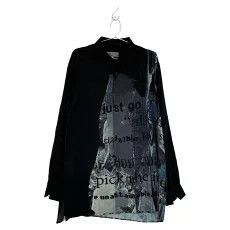 Yohji Yamamoto Yohji Yamamoto Pour Homme Print Shirt Tops Size US L / EU 52-54 / 3 - 1 Thumbnail