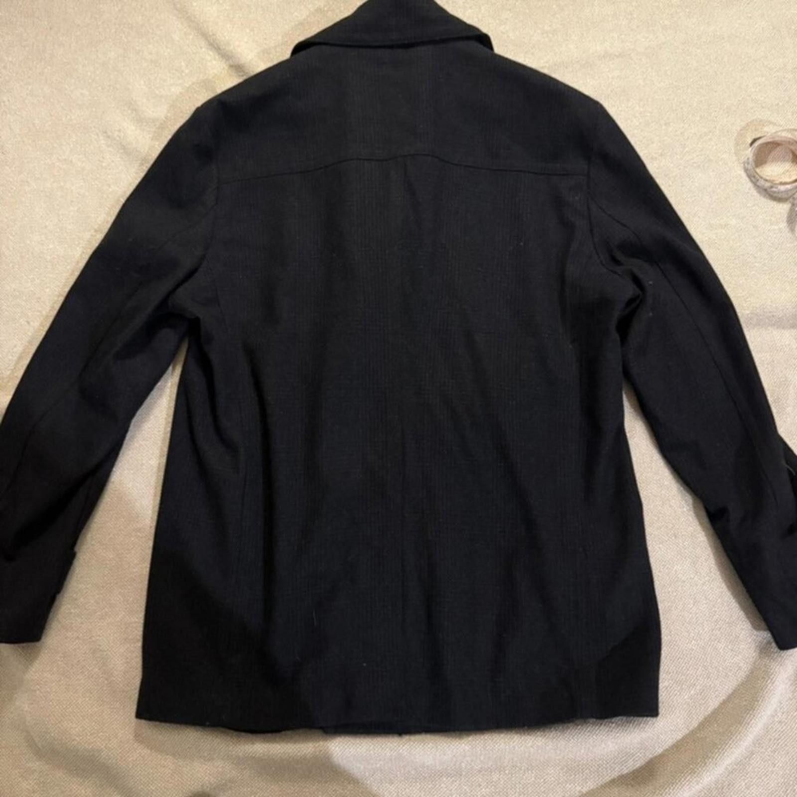 Pronto Uomo Beautiful and functional Navy Pea Coat Size US XL / EU 56 / 4 - 6 Thumbnail