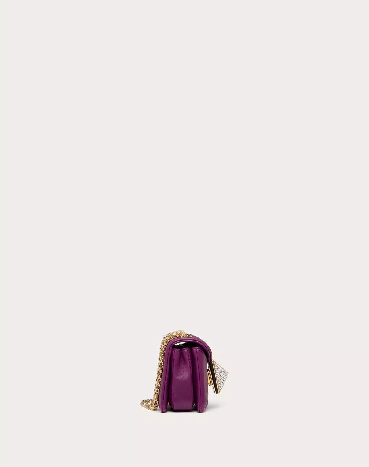 Valentino o1s1wg111125 Size:OS / Crystal Stud Handbag in Purple Size ONE SIZE - 5 Thumbnail