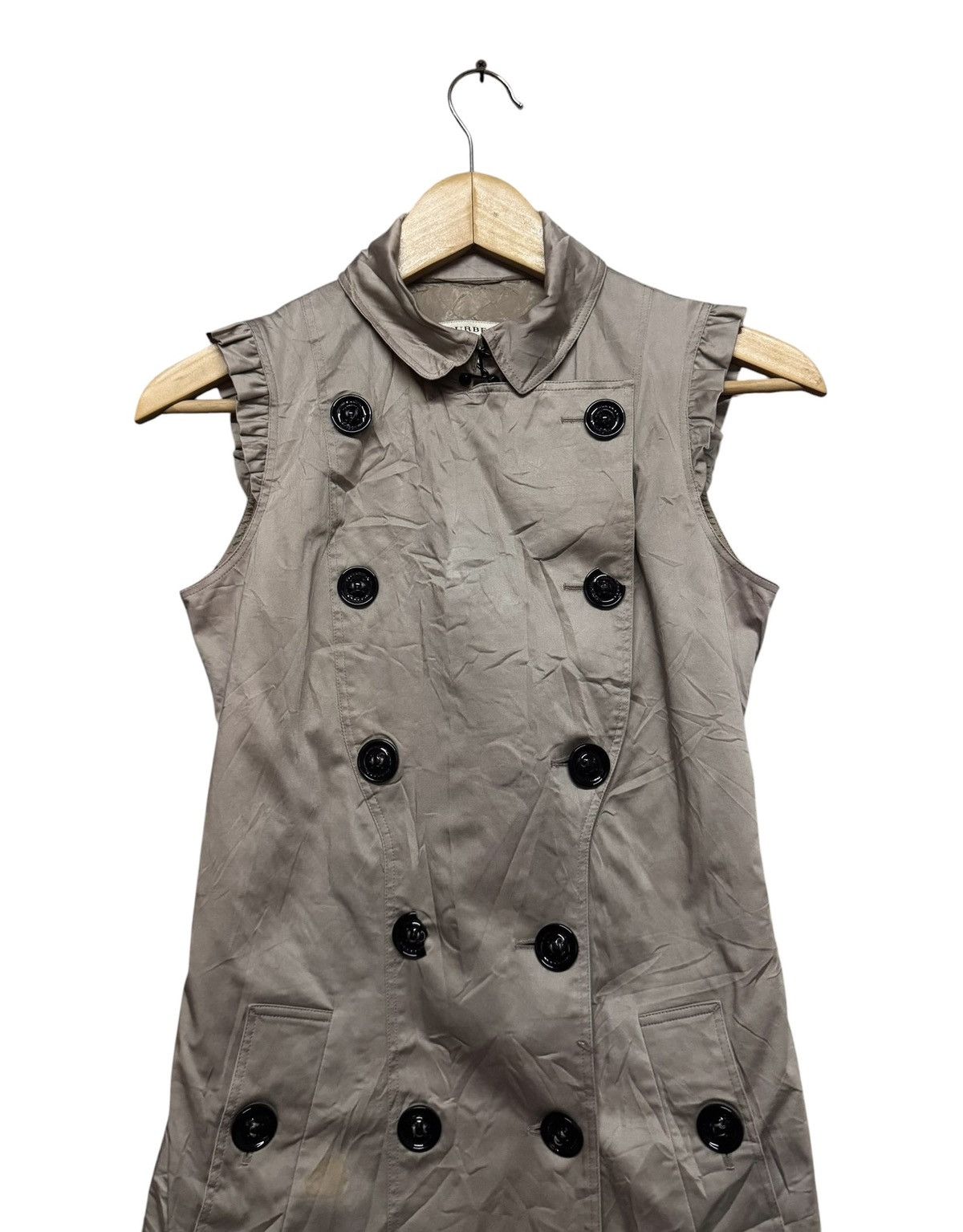 Burberry Burberry London Sleeveless Double Breasted Dress Size XS / US 0-2 / IT 36-38 - 4 Thumbnail