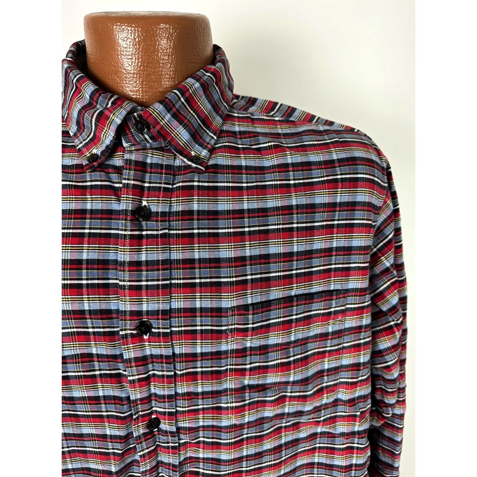 Cremieux Cremieux Classics Oxford Shirt Men L Gray Plaid Button-Down Casual Shirt Size US L / EU 52-54 / 3 - 3 Thumbnail