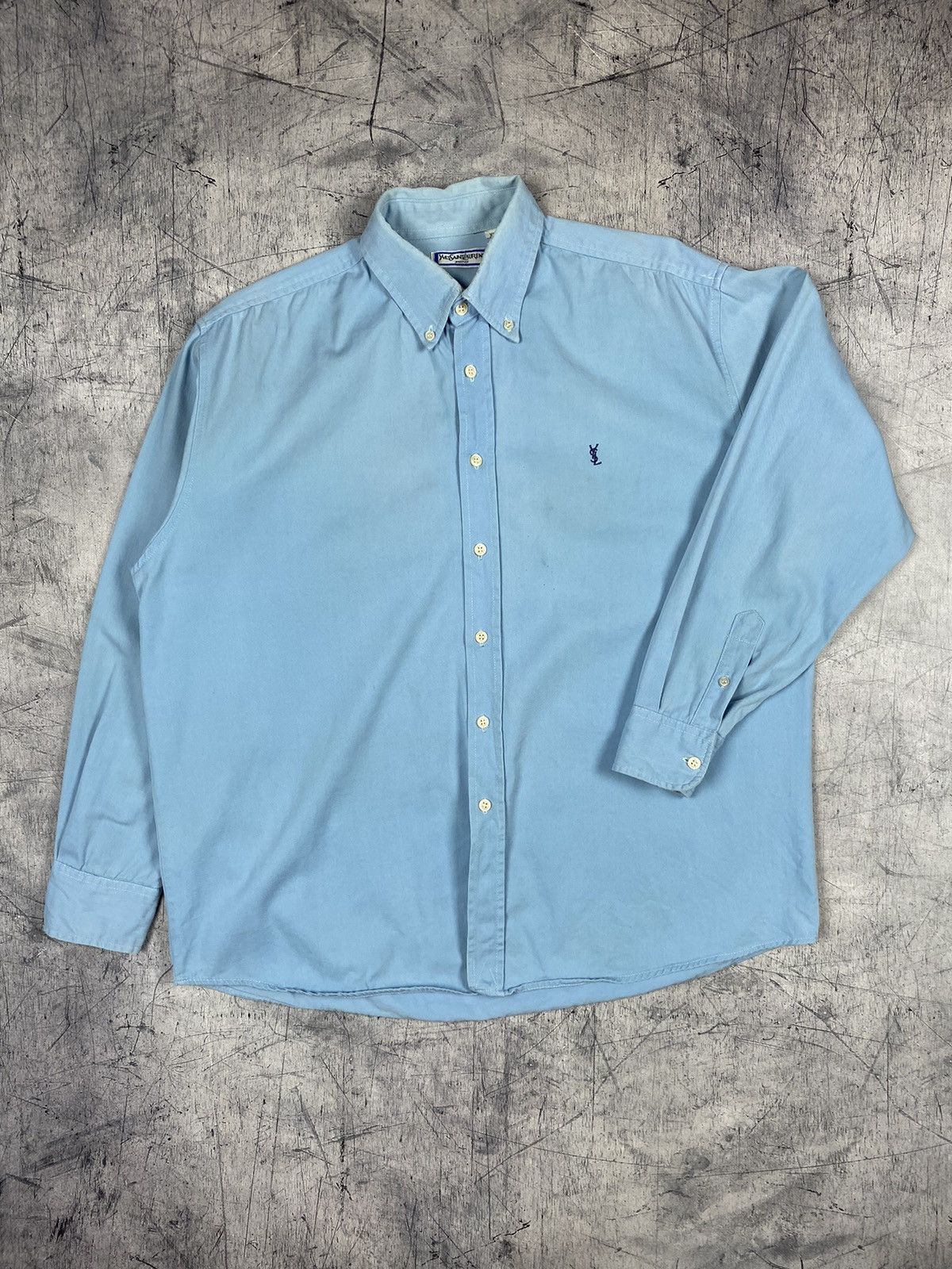 Vintage Vintage 90s Yves Saint Laurent Paris Button Up Shirt Size US XL / EU 56 / 4 - 2 Thumbnail