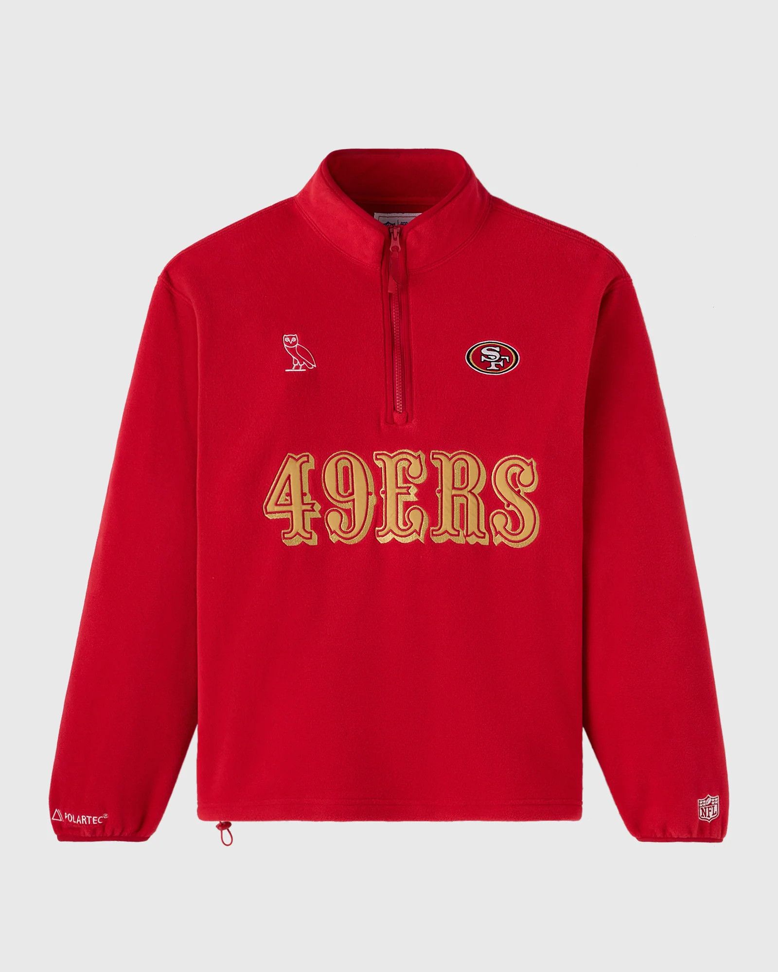 NFL OVO x NFL x Polartec 49ERS MOCK NECK QUARTER-ZIP FLEECE Size US XL / EU 56 / 4 - 1 Thumbnail