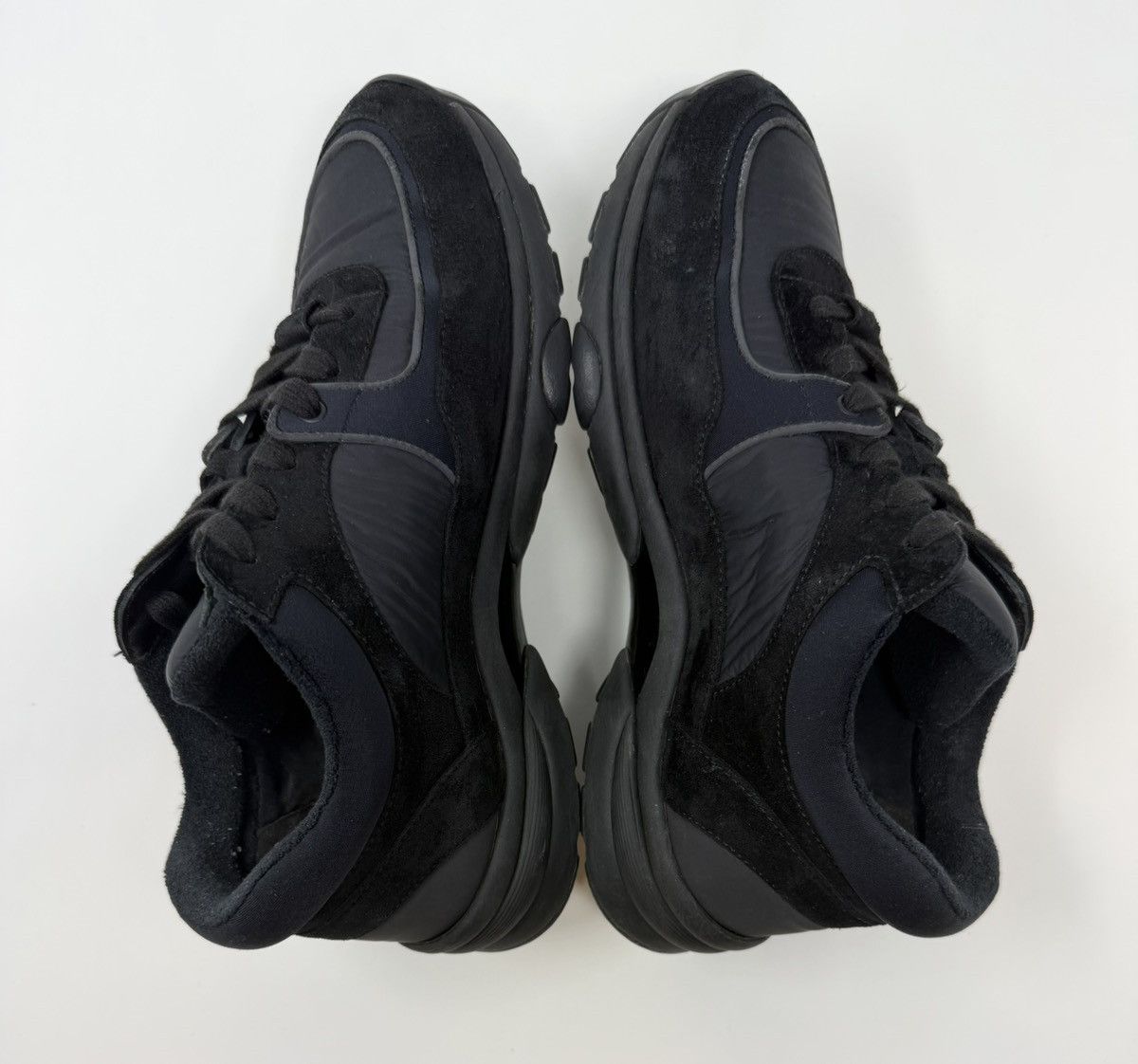 Chanel Chanel CC Triple Black Suede Trainer Sneaker Size US 8 / IT 38 - 4 Thumbnail