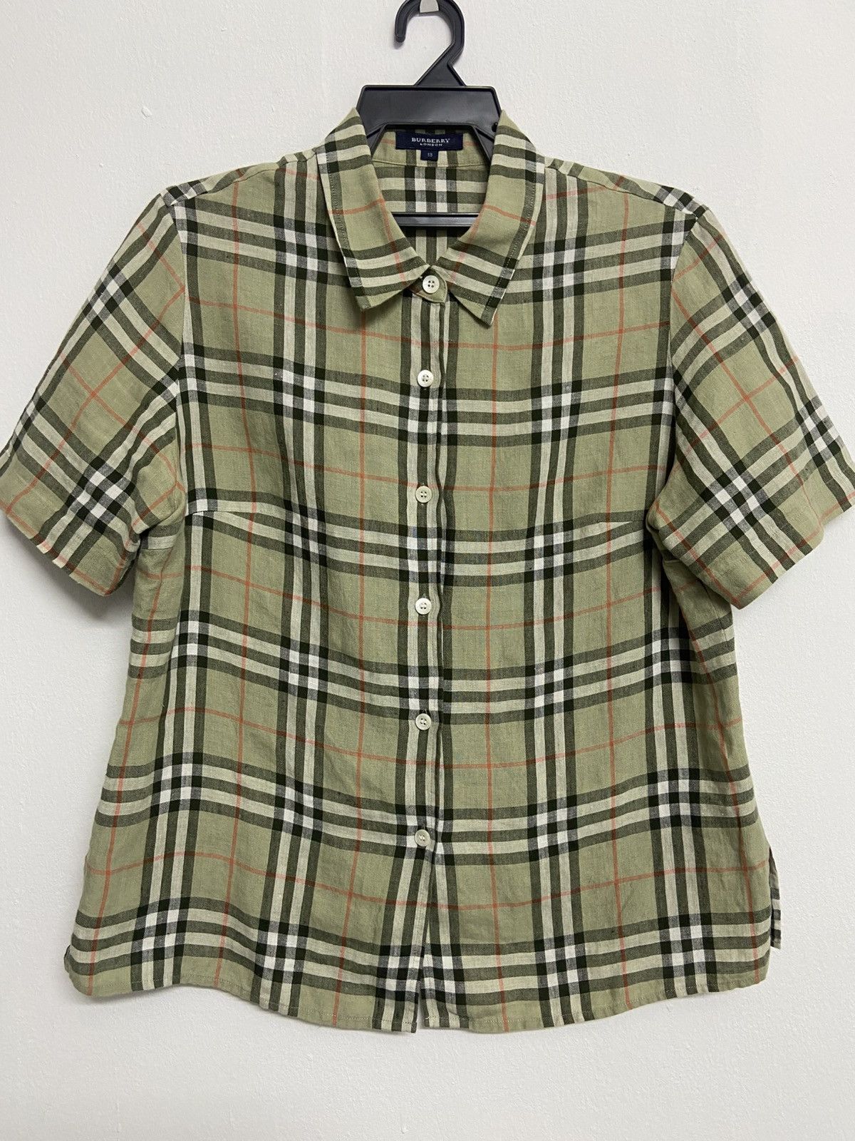 Burberry Burberry London Nova Check Short Sleeve Shirt Size US M / EU 48-50 / 2 - 1 Thumbnail