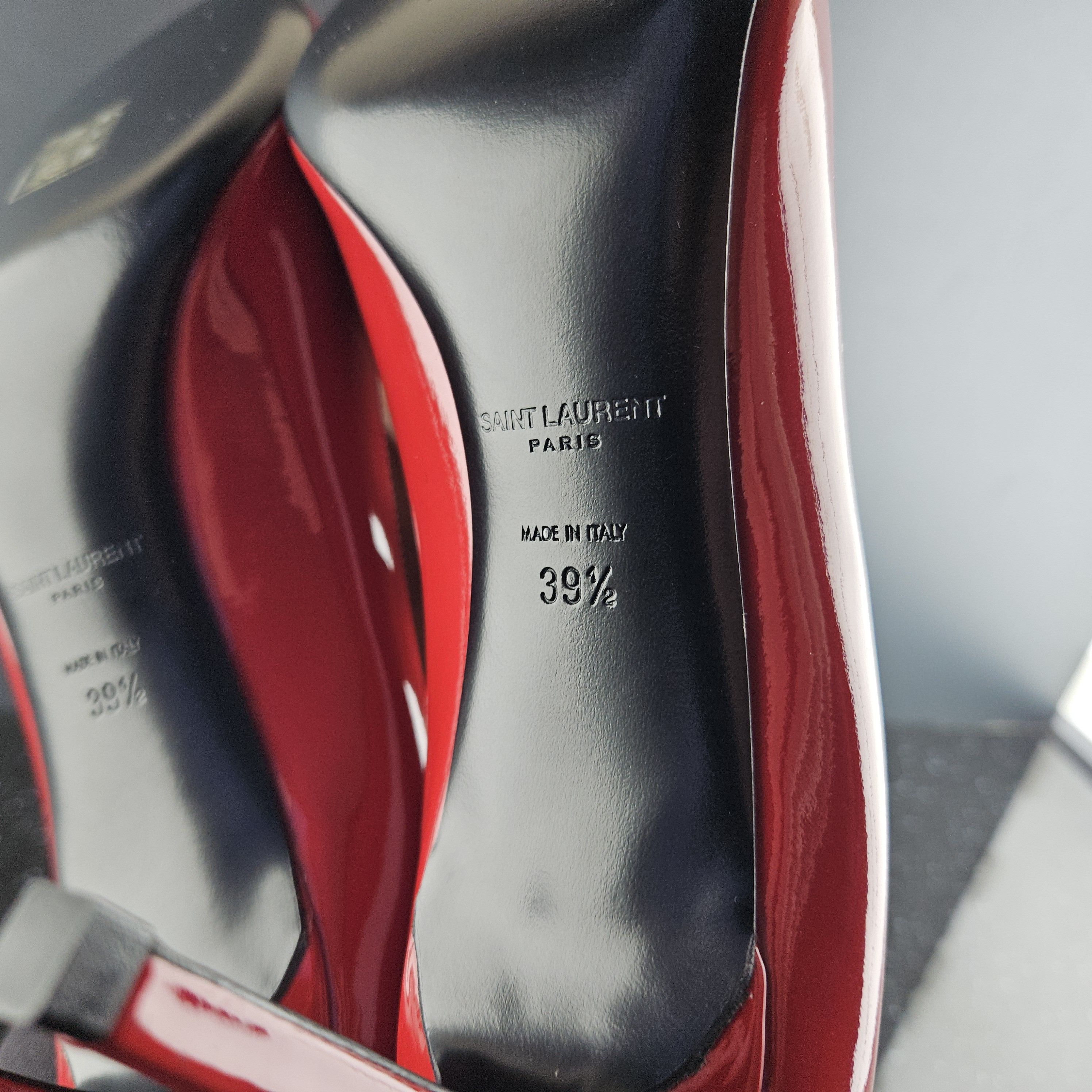 Saint Laurent Paris Saint Laurent Paris Leather Stilletto Heel Pumps (Y0054) Size US 9.5 / IT 39.5 - 7 Thumbnail