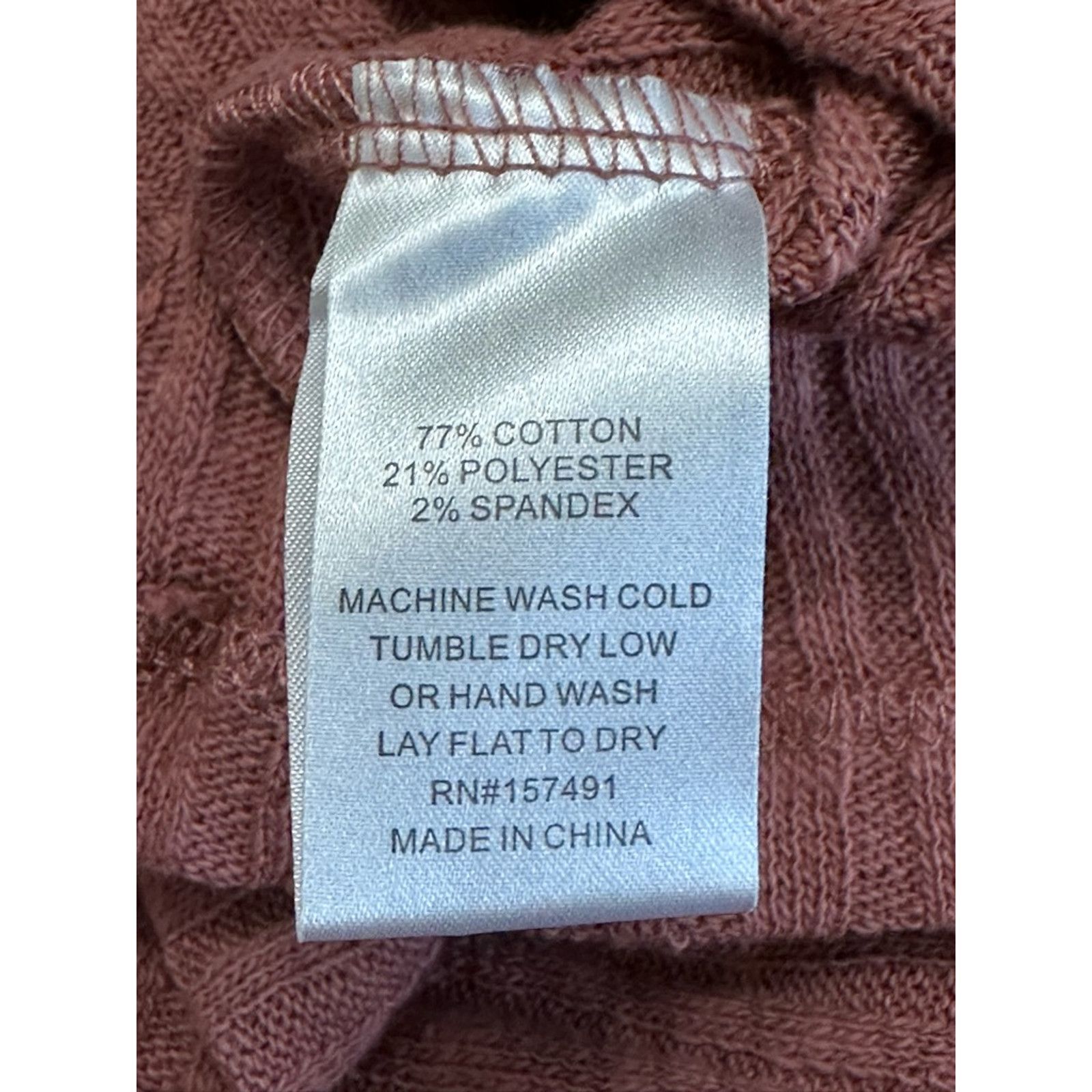 Other Bloomfield Sweater Cutout Turtleneck Rust Pink Womens L NWOT Size L / US 10 / IT 46 - 8 Thumbnail