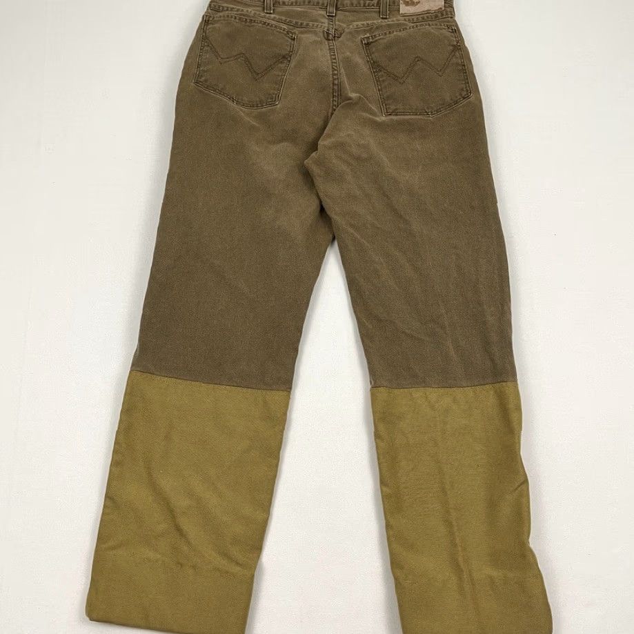 Wrangler VTG Wrangler Pants Mens 32x30 Brown Canvas 5-Pocket Seam Reinforced Knee Outdoor 90s Regular Mens Size US 32 / EU 48 - 2 Thumbnail