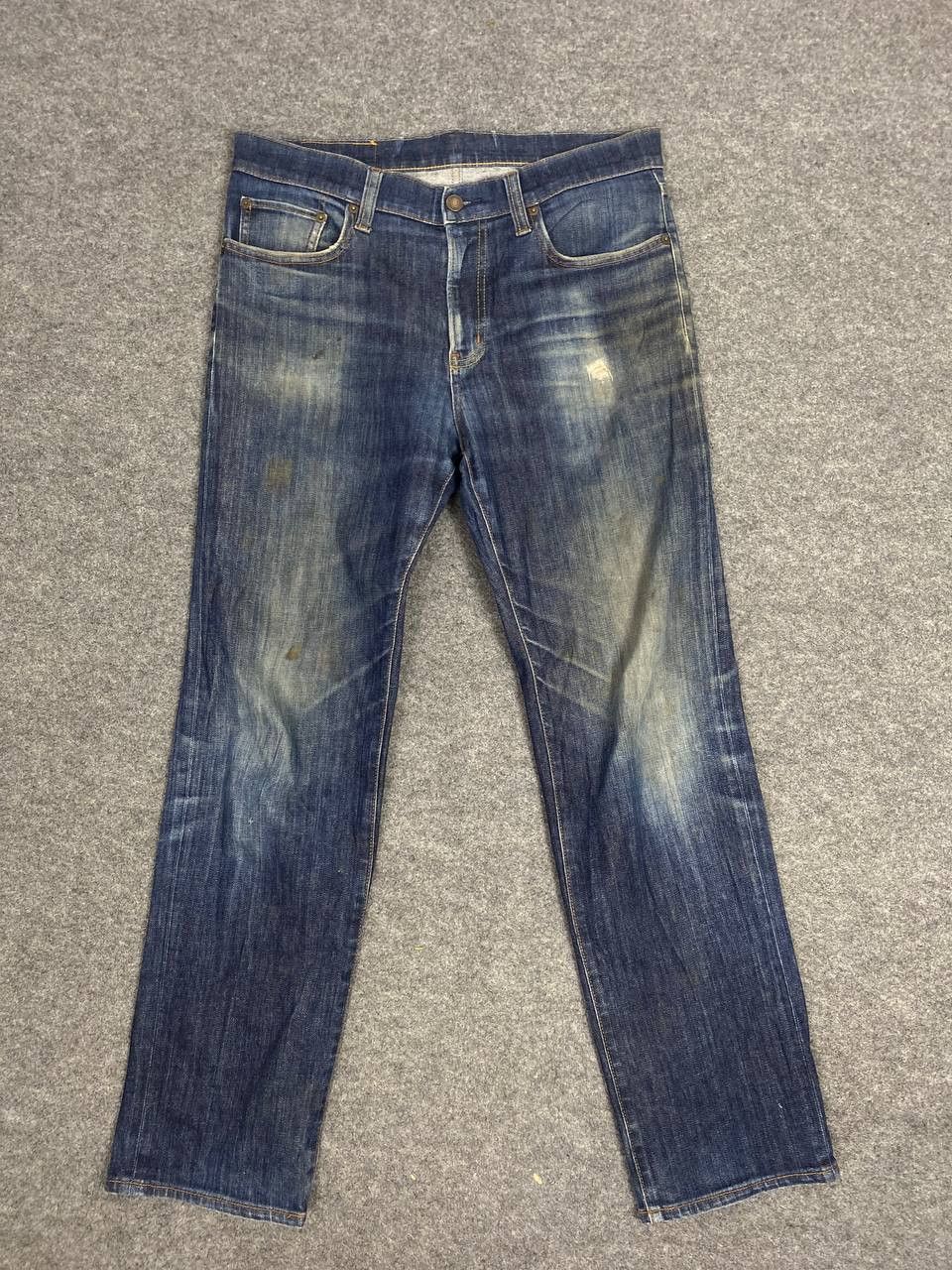 Japanese Brand japanese united palette distressed denim Size US 35 - 7 Thumbnail