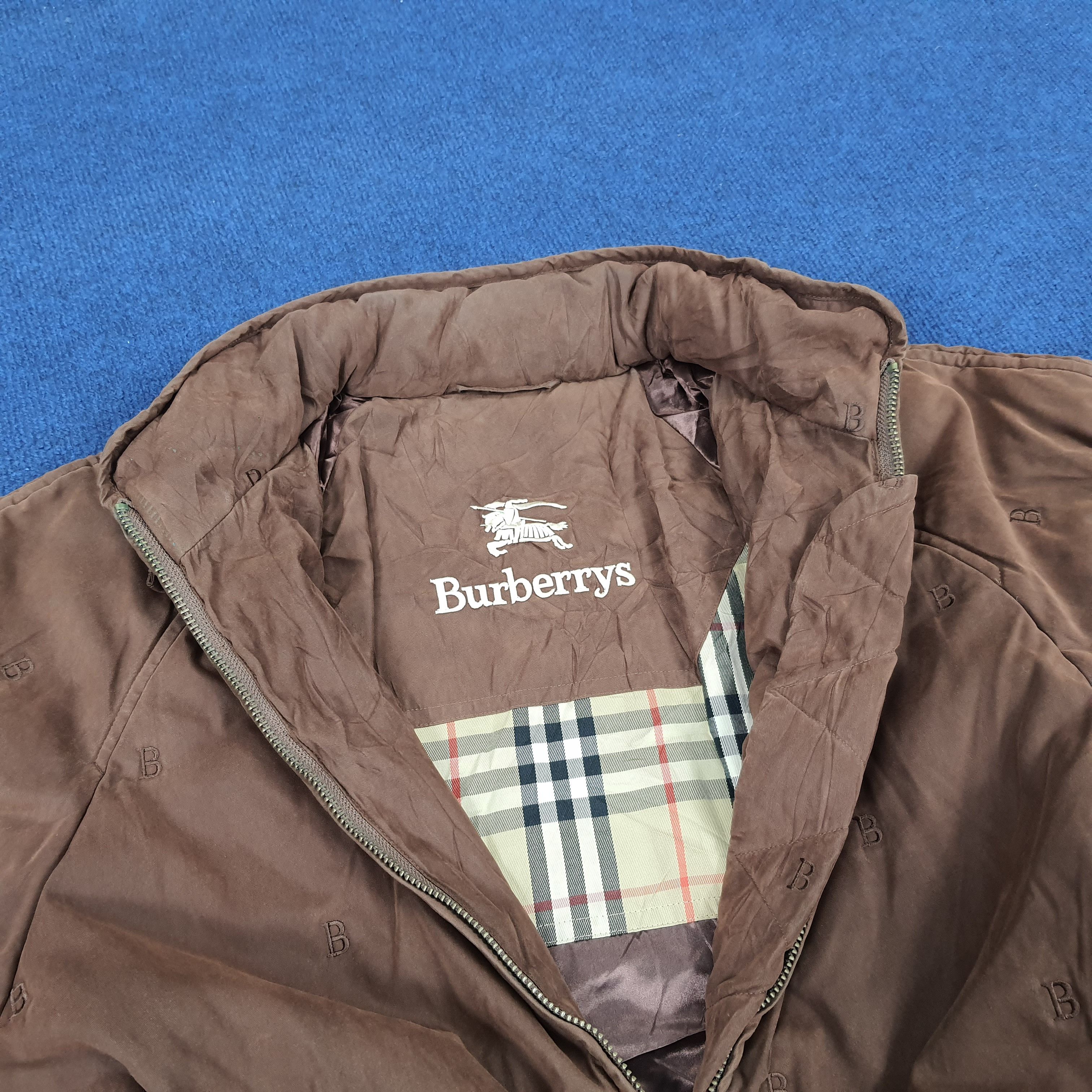 Burberry × Vintage Vintage Burberrys Nova Check Cotton Puffer Jacket Size US L / EU 52-54 / 3 - 3 Thumbnail