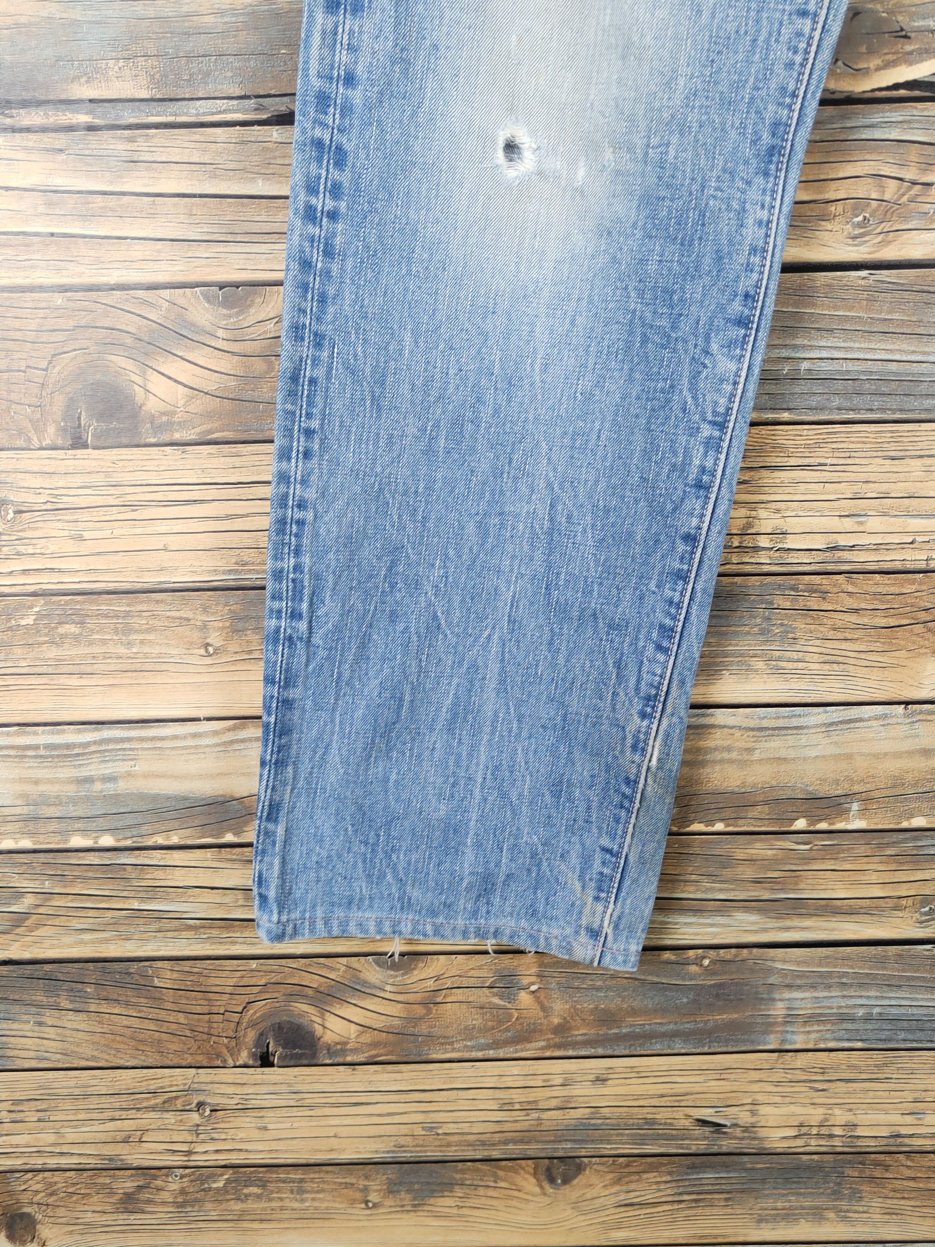 Edwin Edwin Blue Distressed Ripped Jeans #W1035 Size US 30 / EU 46 - 4 Thumbnail