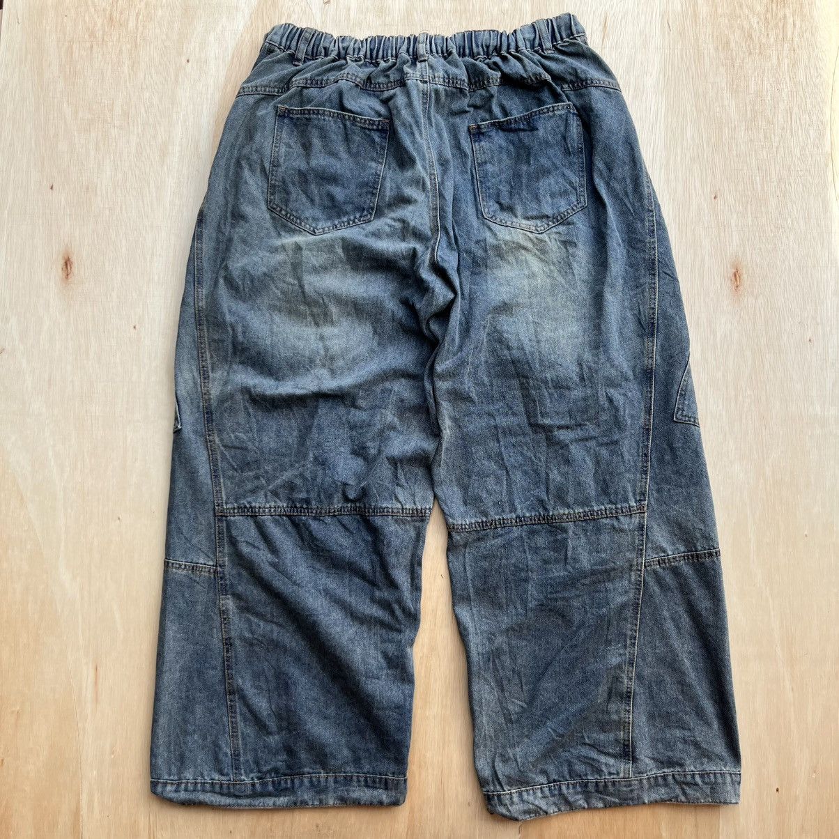 Shein SHIEN CARGO DENIM LOOSE MUD WASHED RARE VINTAGE PANTS Size US 40 / EU 56 - 5 Thumbnail