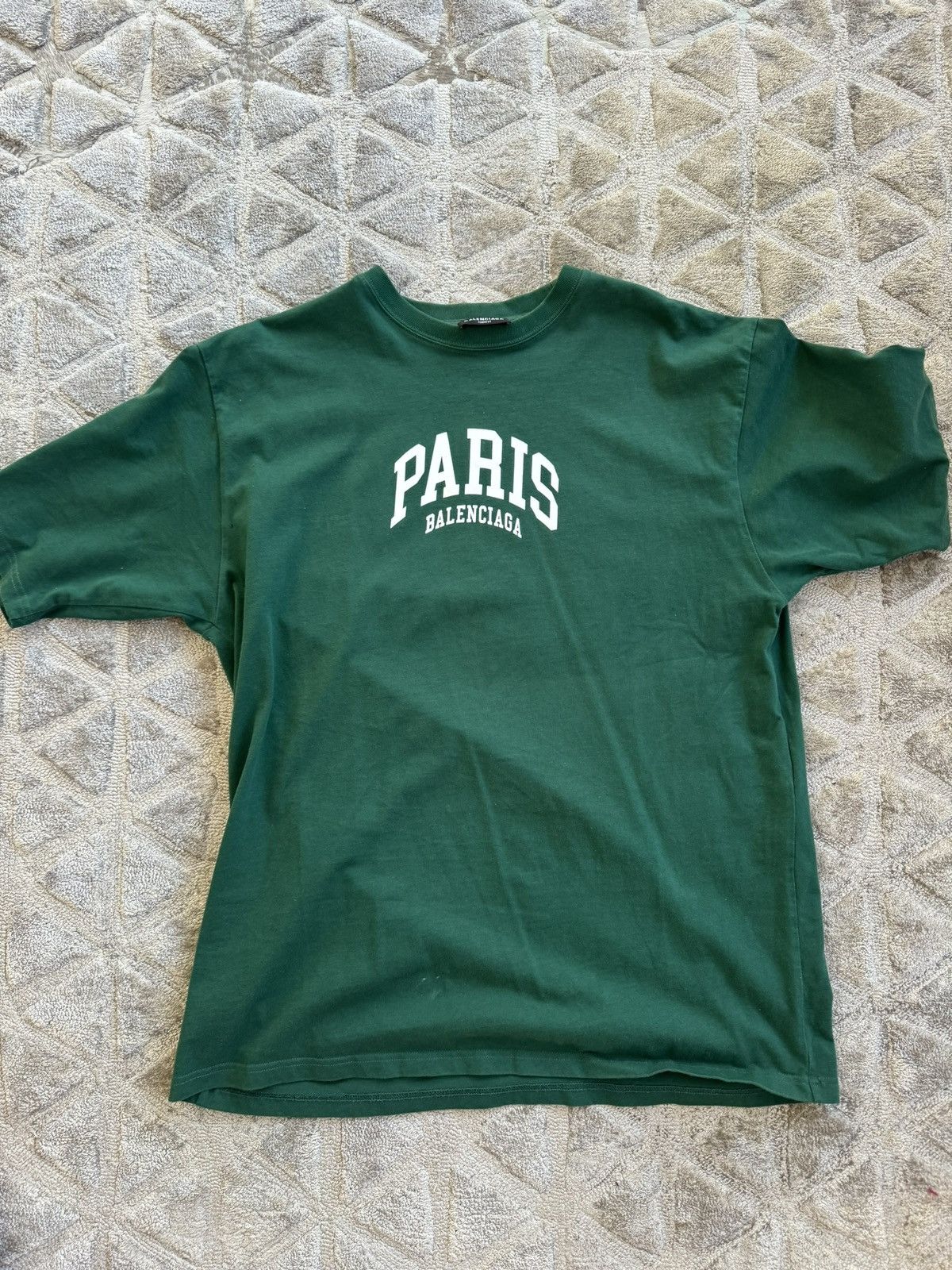 Balenciaga Balenciaga Paris „Paris“ T-Shirt green Size US L / EU 52-54 / 3 - 4 Thumbnail