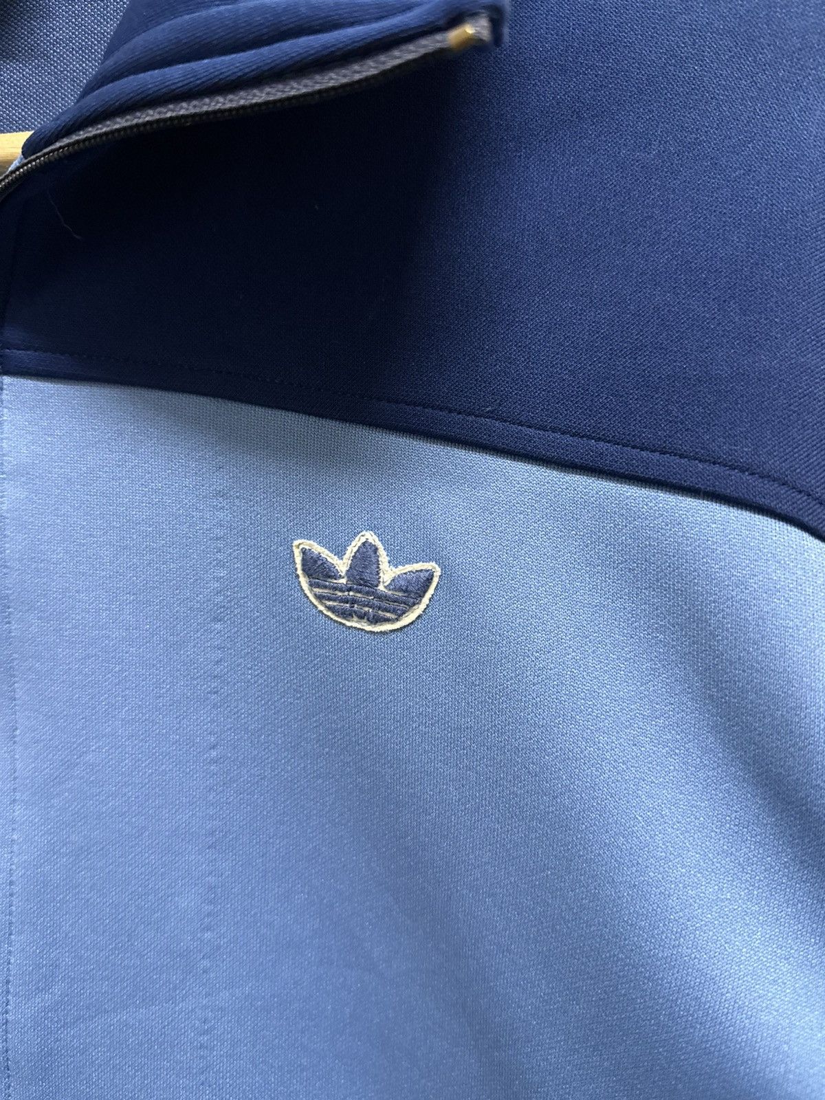 Adidas Vintage 90s Distressed Adidas Trefoil Zip Up Track Jacket Size US M / EU 48-50 / 2 - 3 Thumbnail