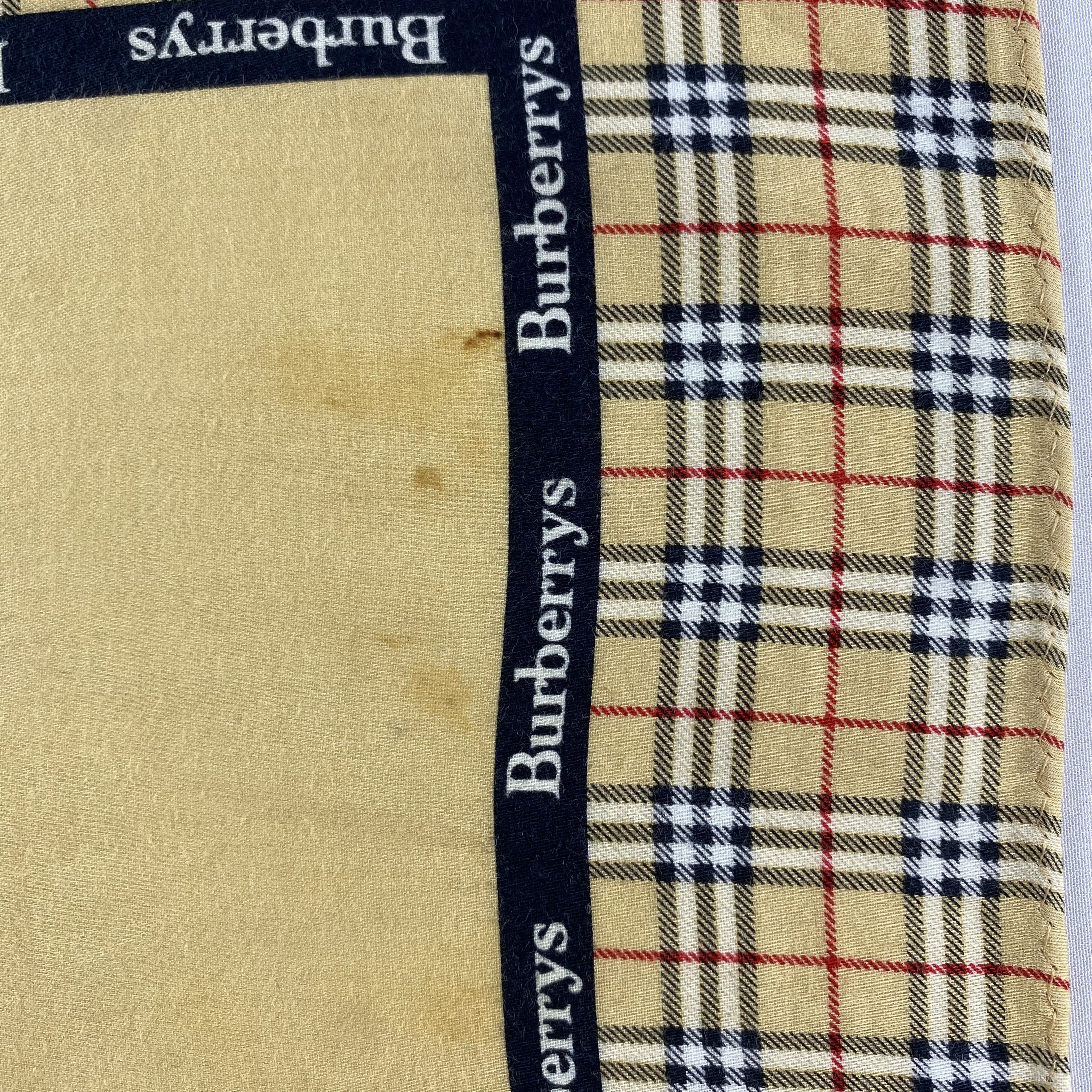 Burberry × Vintage Burberry Handkerchief / Neckerchief / Bandana-P1613 Size ONE SIZE - 5 Thumbnail