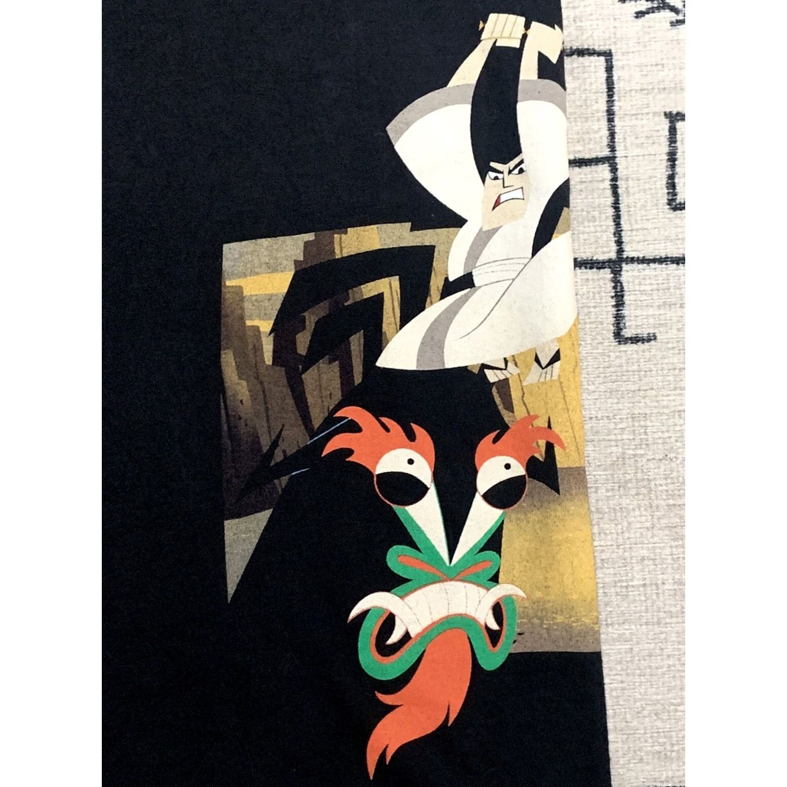 Vintage VINTAGE Samurai Jack Shirt Cartoon Network 2001 Dexter’s Laboratory Unisex Adults L Black Cotton Crew Neck Short Sleeve Size US L / EU 52-54 / 3 - 4 Thumbnail