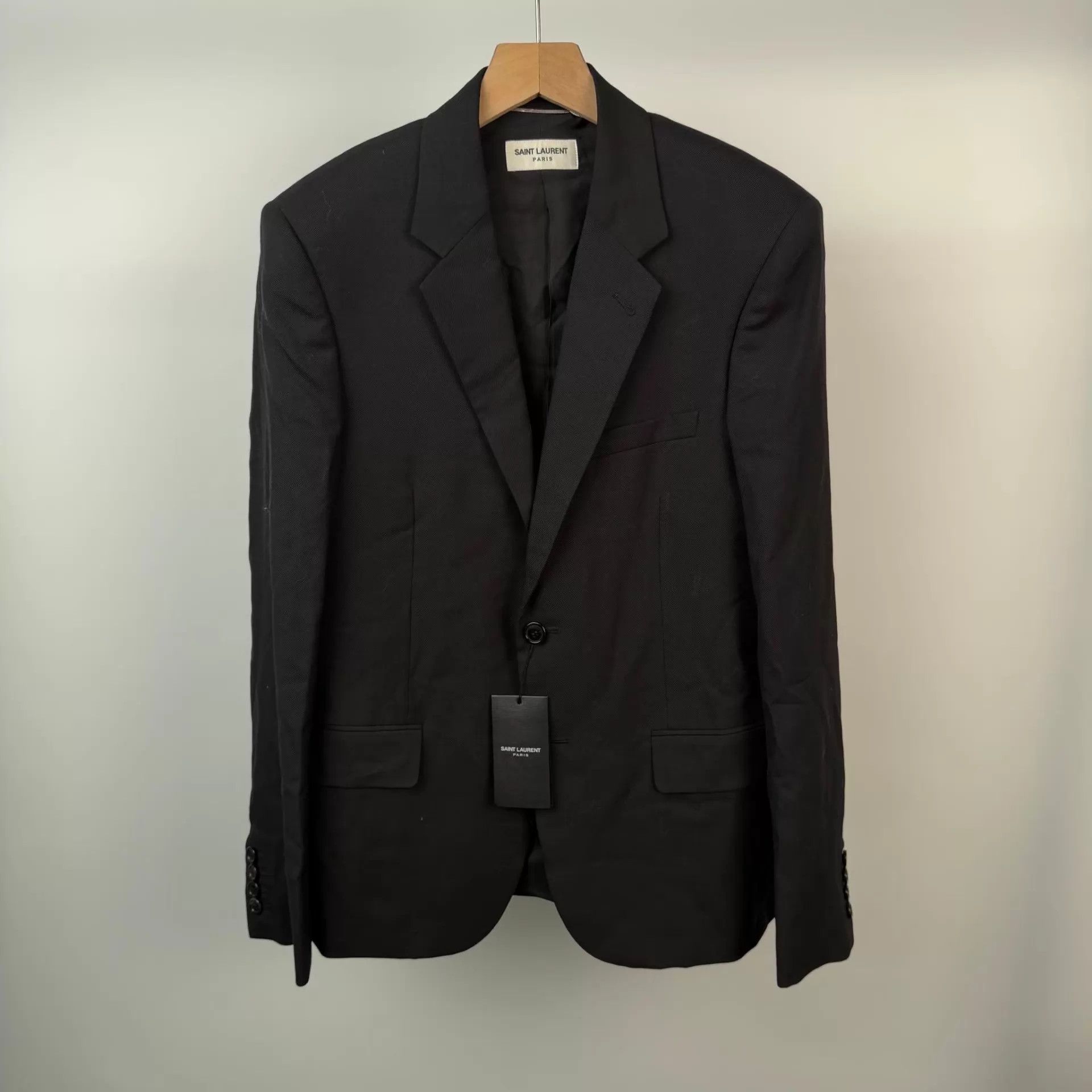 Yves Saint Laurent YSL Black Suit Jacket Size 46R - 1 Thumbnail