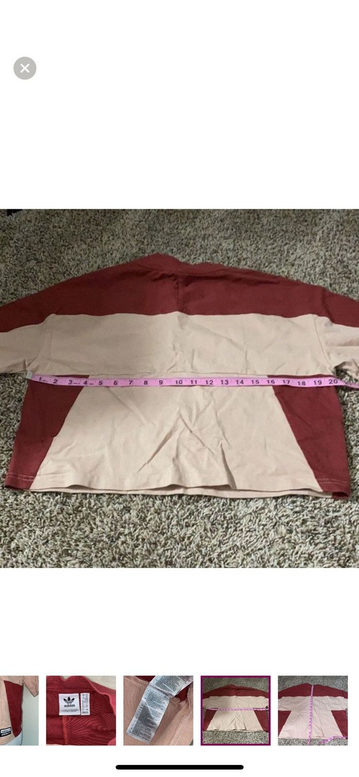 Adidas Adidas XS oversized boxy cropped top Size XS / US 0-2 / IT 36-38 - 6 Thumbnail