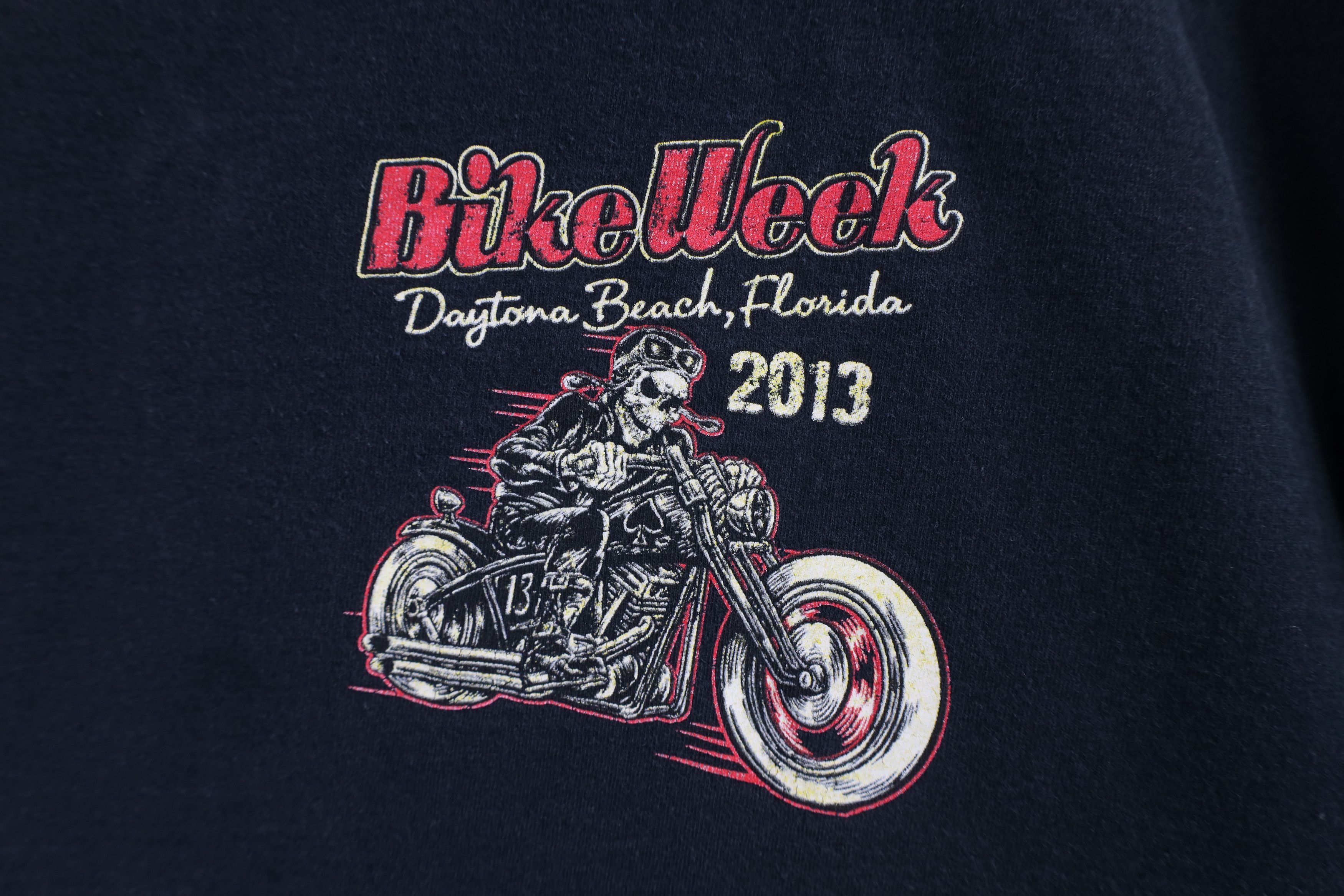 Vintage Vintage Y2K Daytona Bike Week Skeleton Motorcycle T-Shirt Size US L / EU 52-54 / 3 - 4 Thumbnail