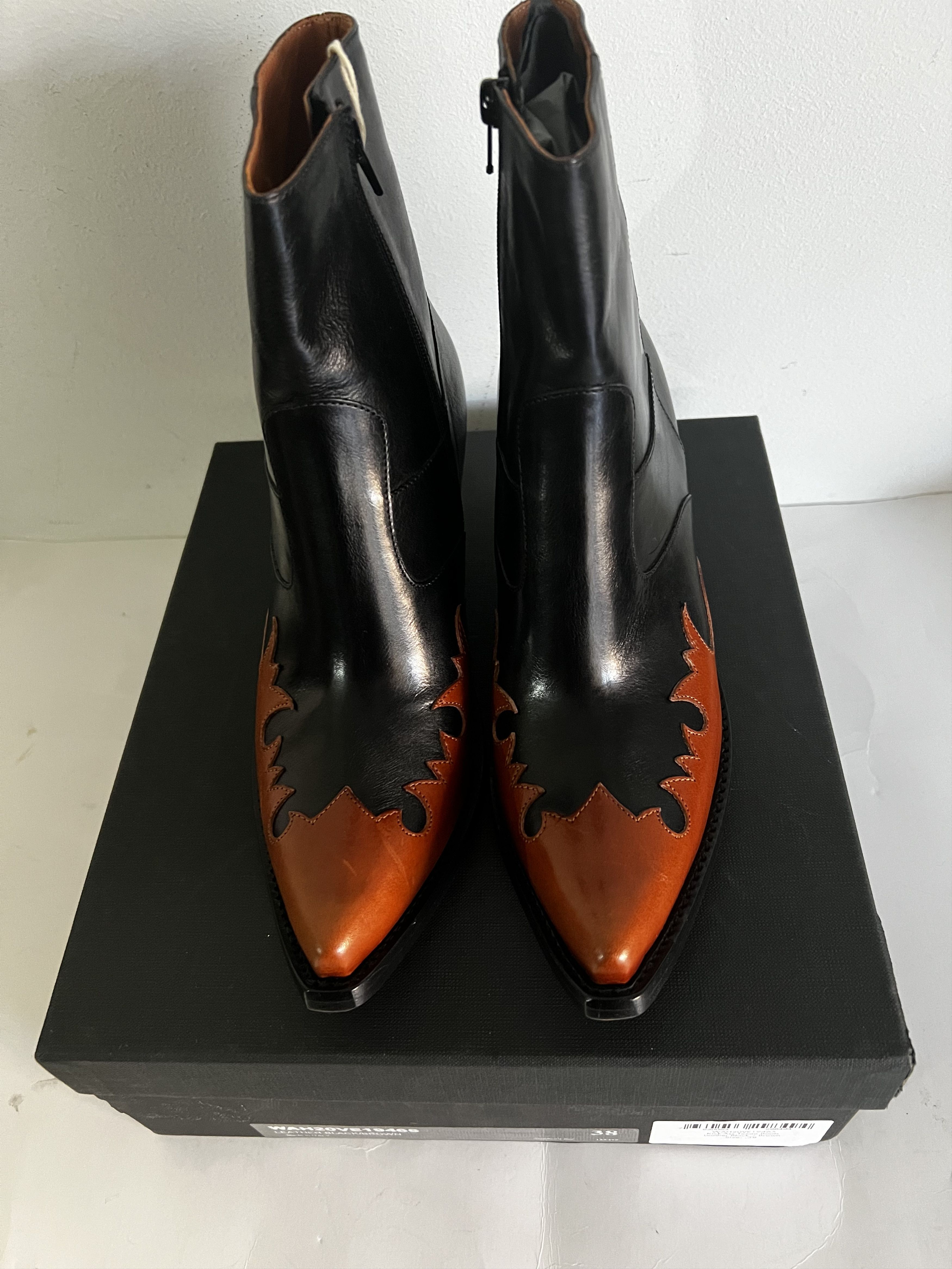 Vetements Vetements - Leather Ankle Cowgirl Boots Size US 8 / IT 38 - 5 Thumbnail