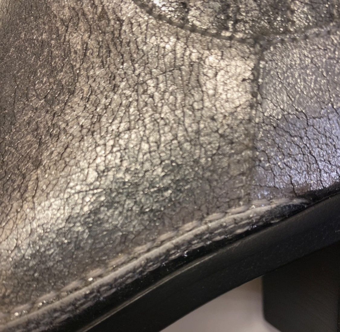 Quercioli Ankle boots in craquelé leather Size US 7.5 / IT 37.5 - 9 Thumbnail