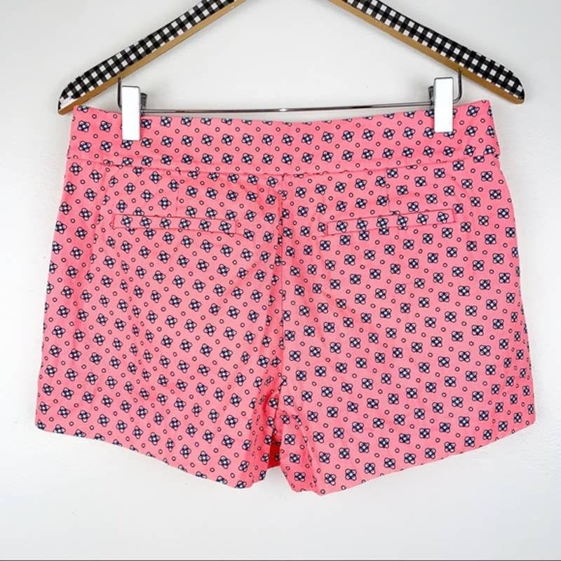 J.Crew J. Crew Pleated Floral Foulard Shorts | Neon Pink | Size 2 Size 26" / US 2 / IT 38 - 4 Thumbnail