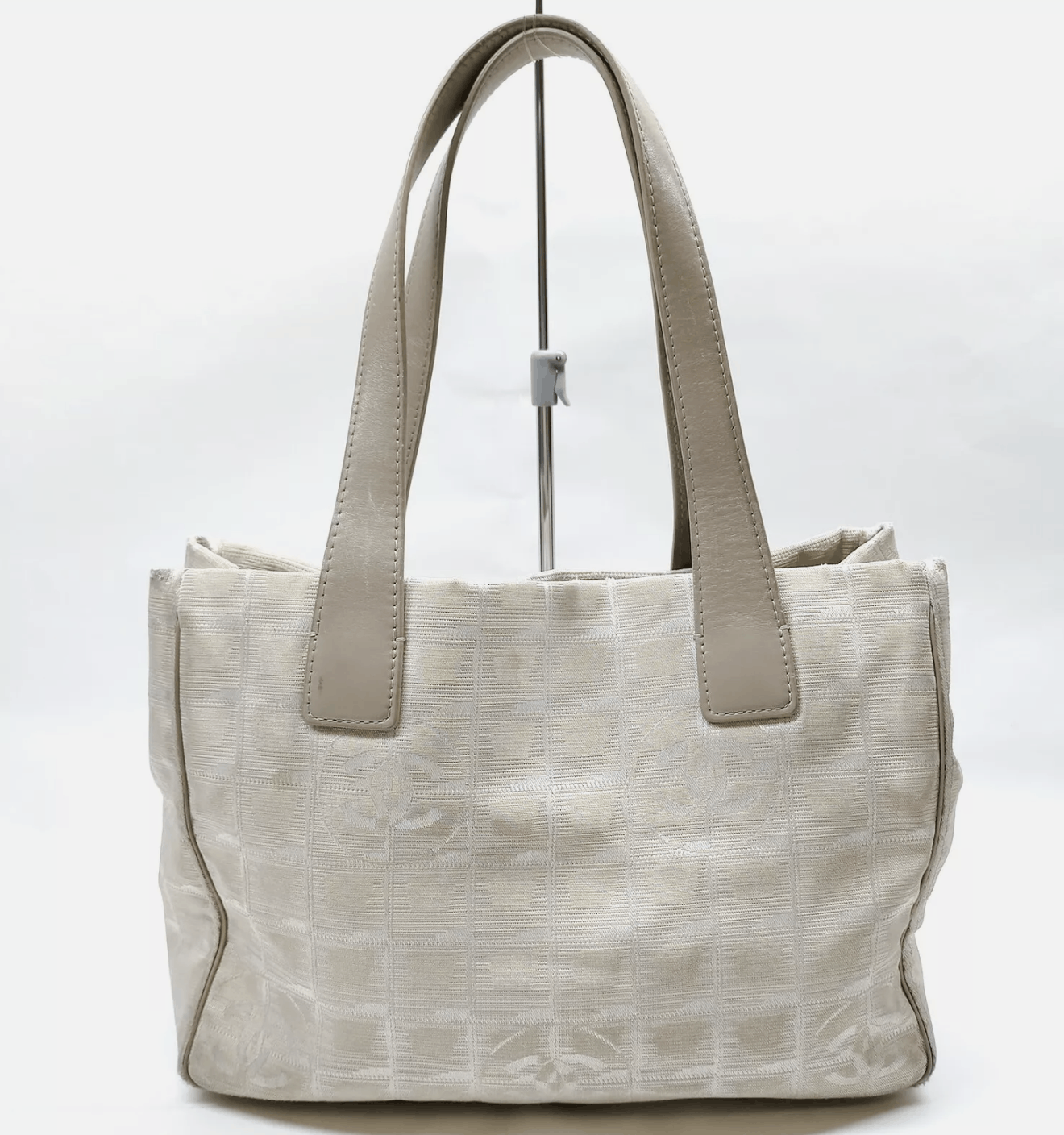 image of Auth Chanel New Travel Line Tote Bag Beige, Women's