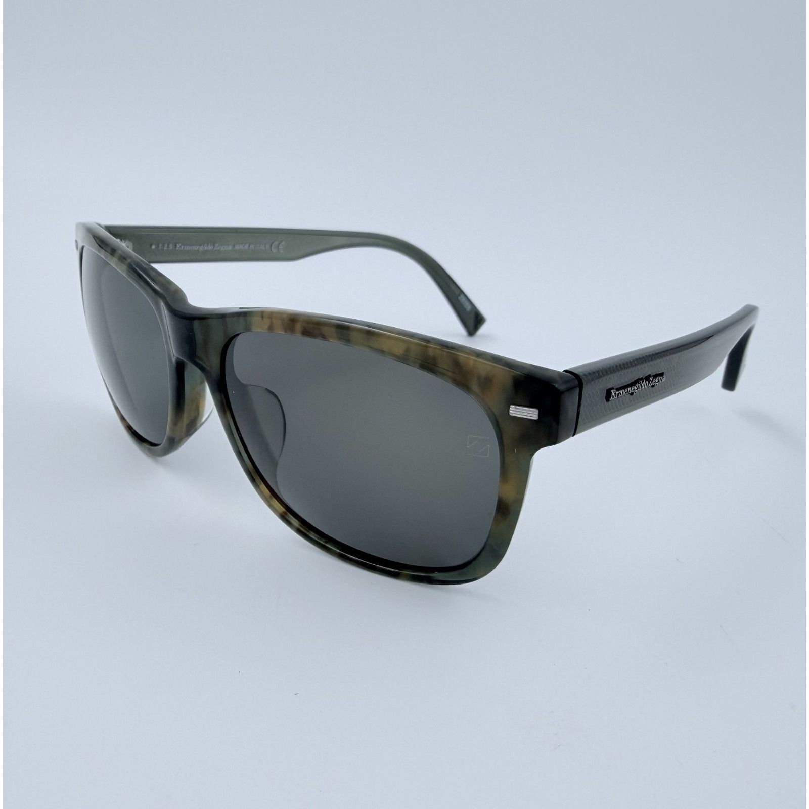 Ermenegildo Zegna NEW Ermenegildo Zegna EZ0028-F 55D Polarized Gray Havana Size ONE SIZE - 2 Thumbnail