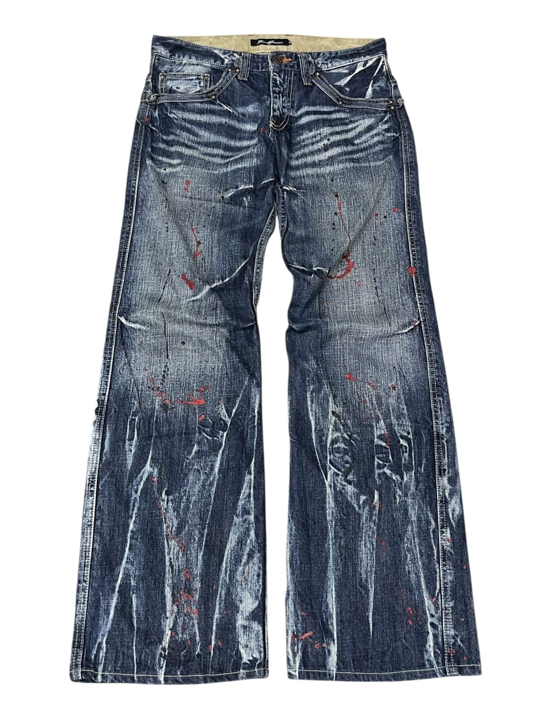 Seditionaries Root Three Style Grunge Whisker Glitter Splatter Flare Size US 30 / EU 46 - 1 Thumbnail