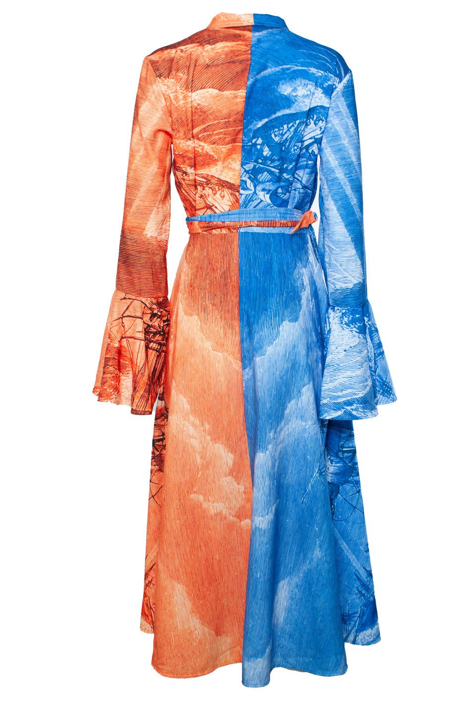 Thebe Magugu Thebe Magugu, printed poplin midi wrap dress Size M / US 6-8 / IT 42-44 - 3 Thumbnail
