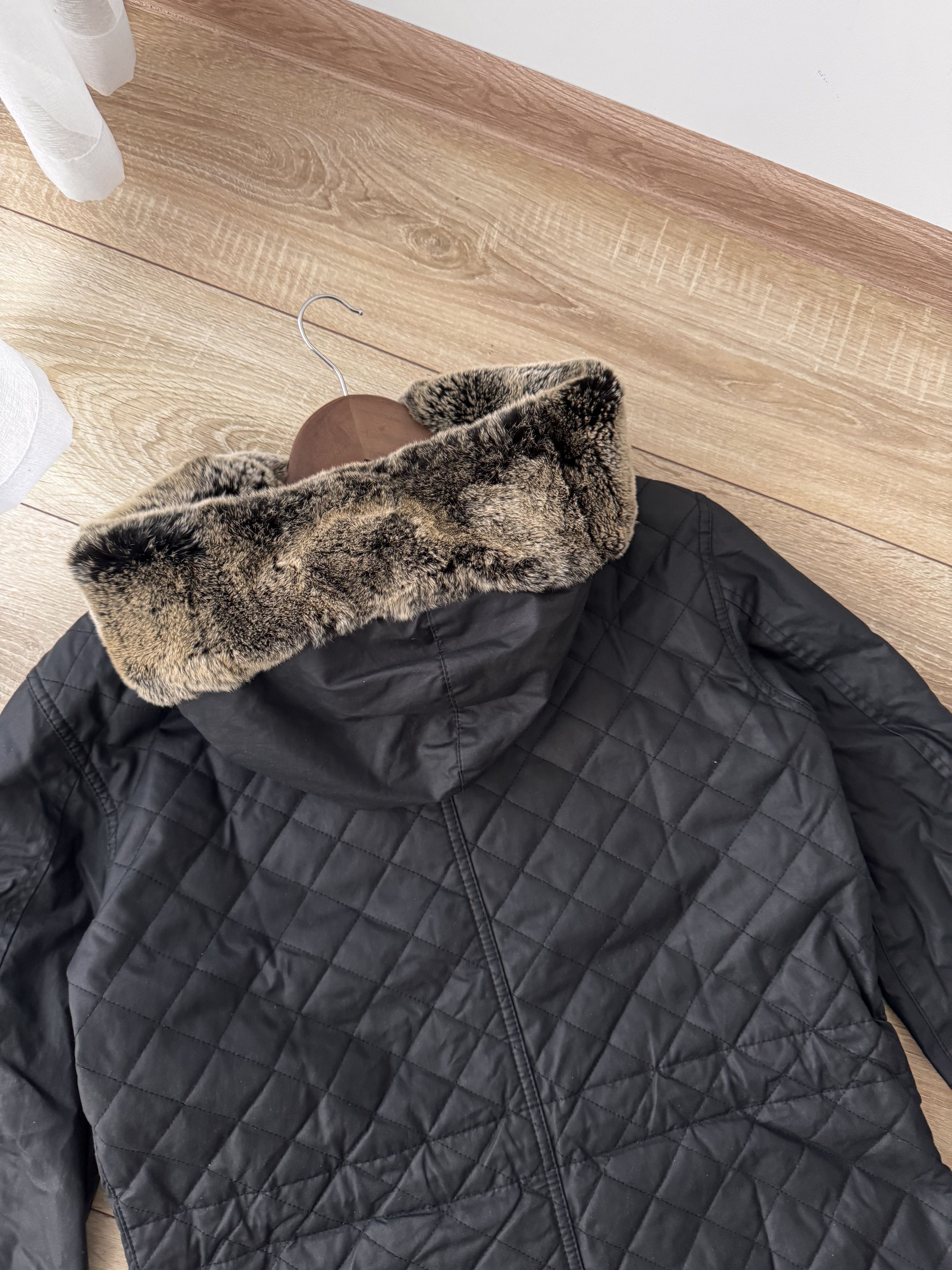 Belstaff Vintage Belstaff Luxury Wax Quilted Rabbit Fur W' Jacket Size L / US 10 / IT 46 - 5 Thumbnail