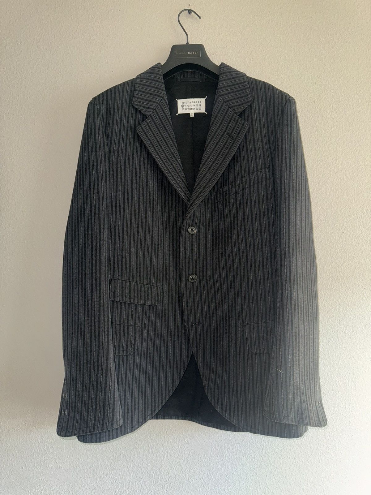 Maison Margiela Mainline Margiela Striped wool blazer Size 50R - 1 Thumbnail