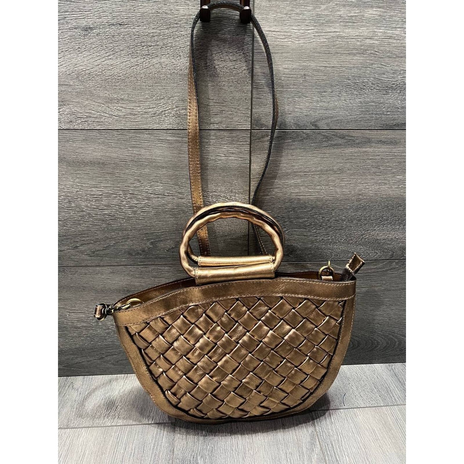 Patricia Nash Patricia Nash Woven Leather Ossi Top Handle Satchel A628968 Size ONE SIZE - 2 Thumbnail