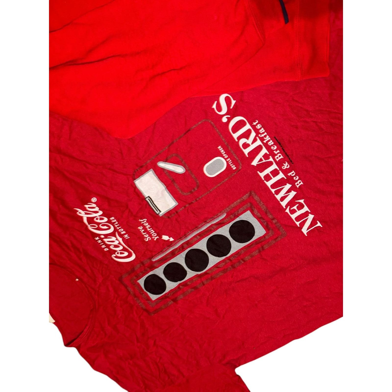 Coca Cola 2pc VTG Coca Cola Crewneck Sweatshirt Red Single Stitch XL Size US XL / EU 56 / 4 - 7 Thumbnail