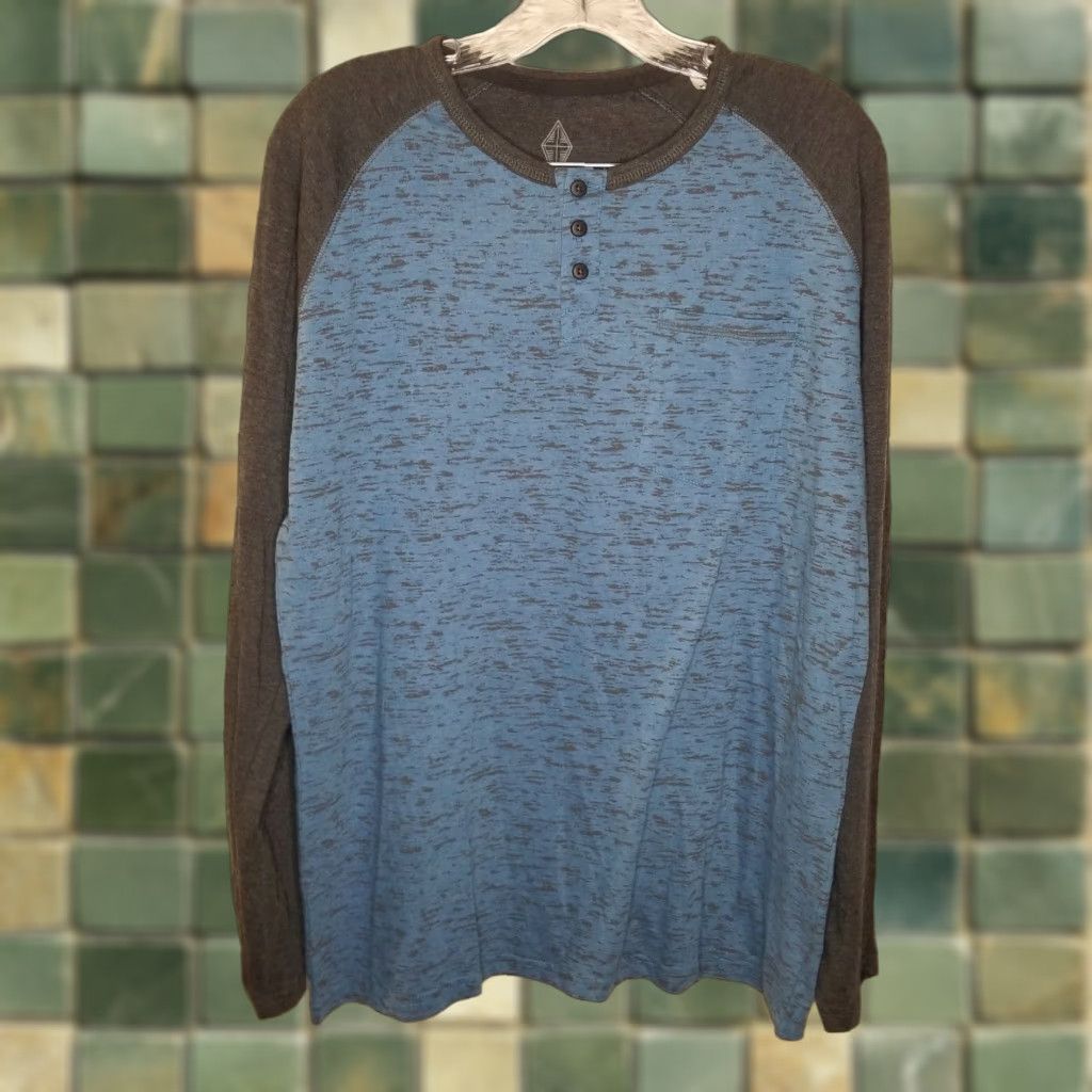 Vintage Swiss Cross Mens Long Sleeve T-Shirt Blue Gray Size L Size US L / EU 52-54 / 3 - 1 Thumbnail