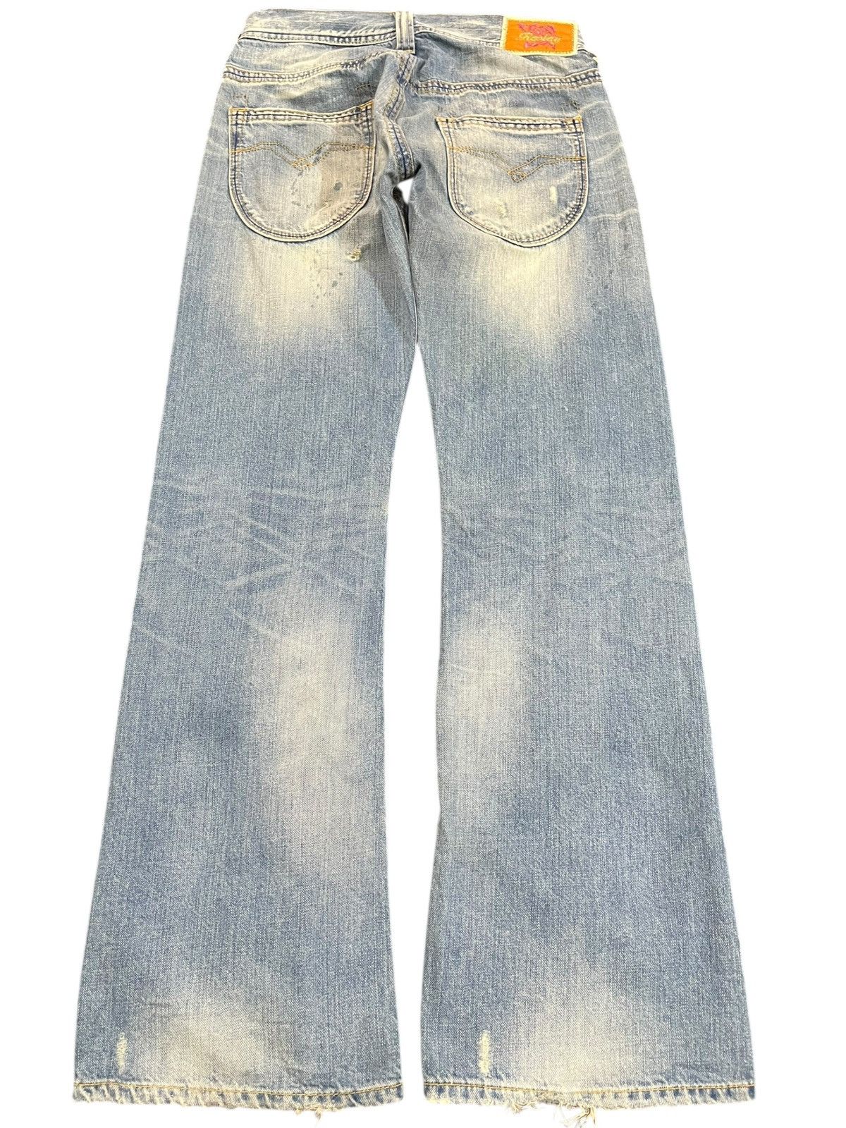 Le Grande Bleu (L.G.B.) × Replay Vintage Replay Flare Bell Bottom Faded Denim Size US 29 - 5 Thumbnail