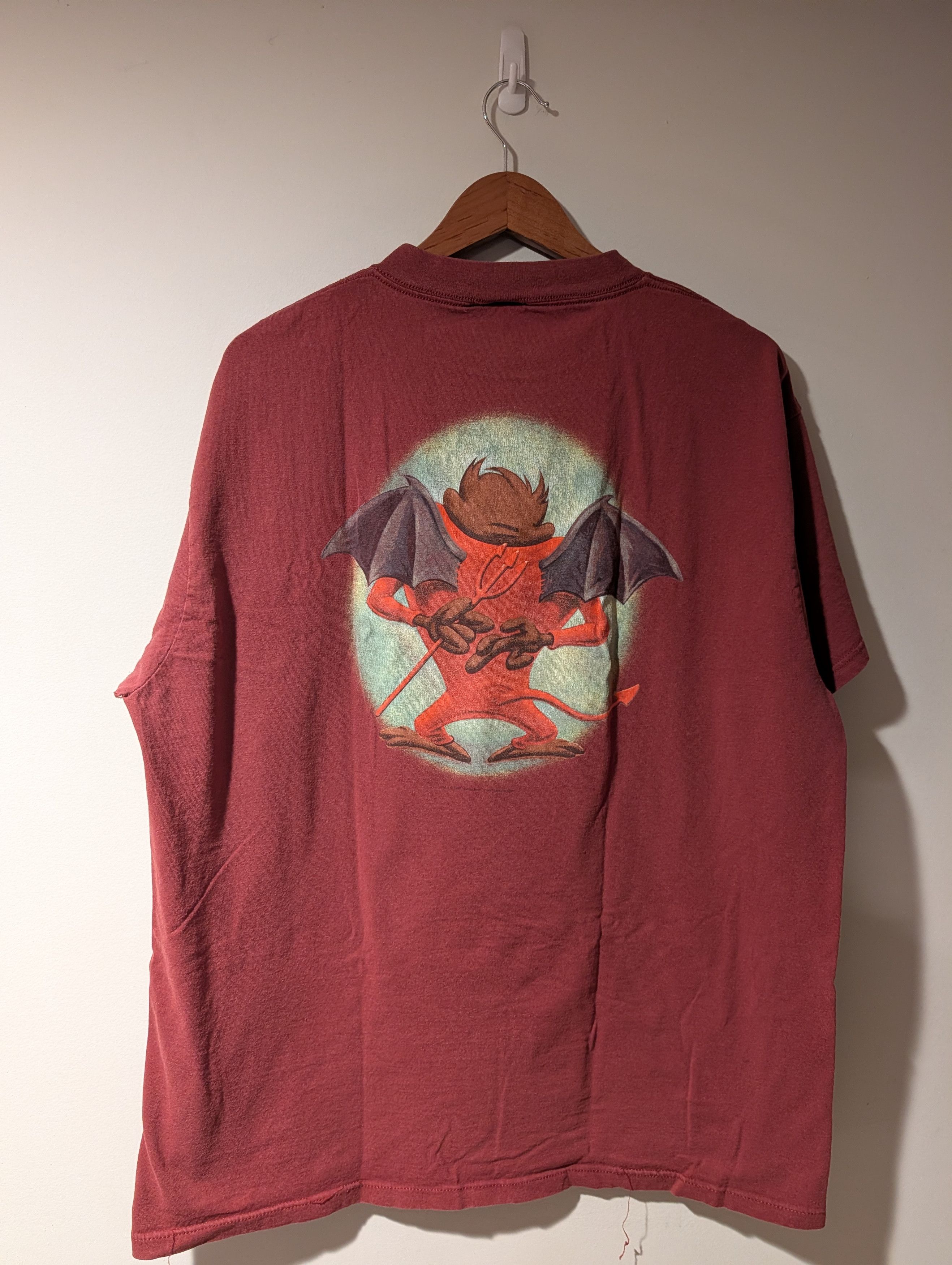 Cartoon Network VTG 1997 Taz Angel Devil T-Shirt Double Sided Warner Bros XL Size US XL / EU 56 / 4 - 10 Thumbnail