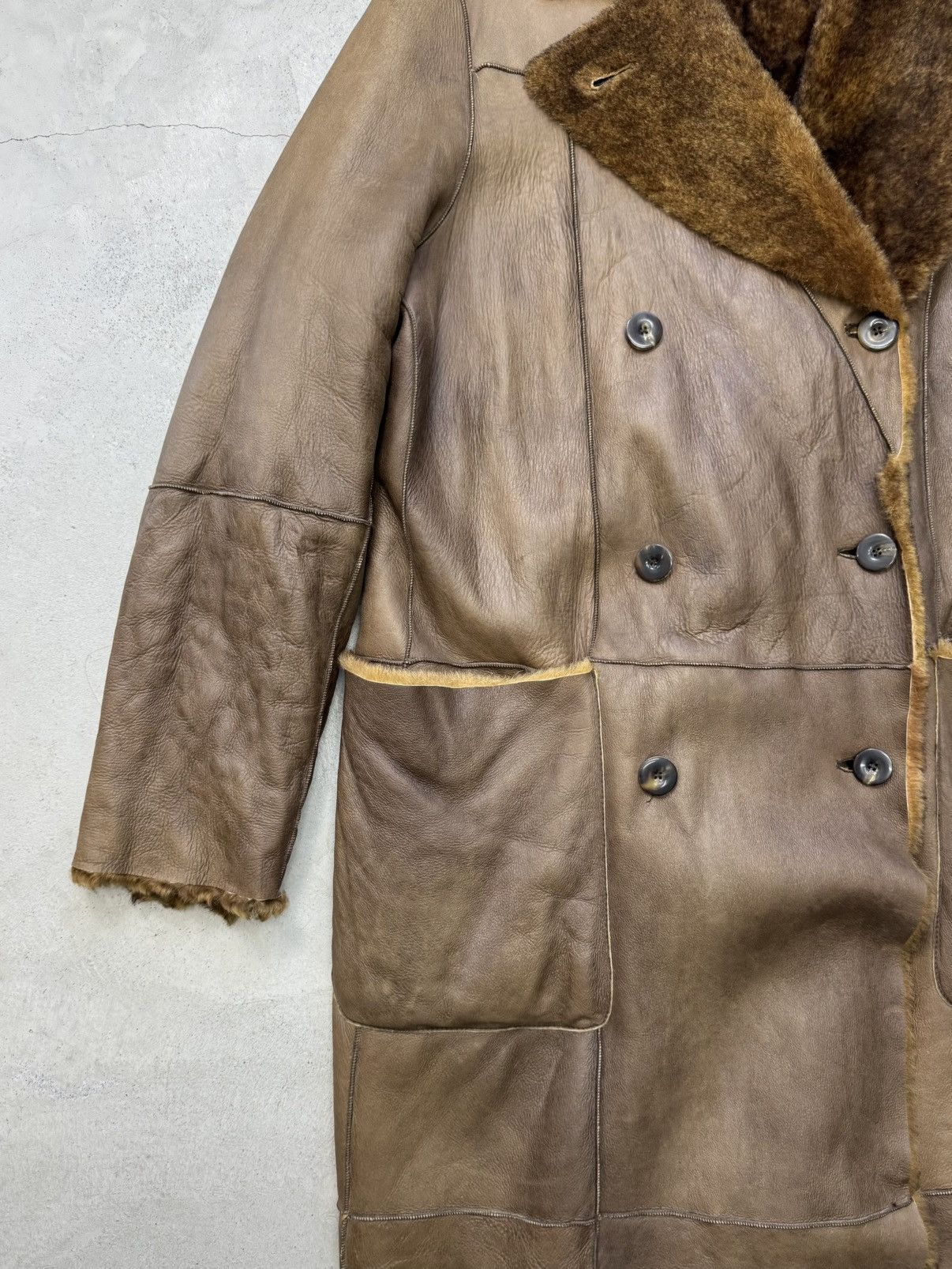 Giorgio Armani Giorgio Armani Reversible Lamb Long Coat Size US L / EU 52-54 / 3 - 5 Thumbnail